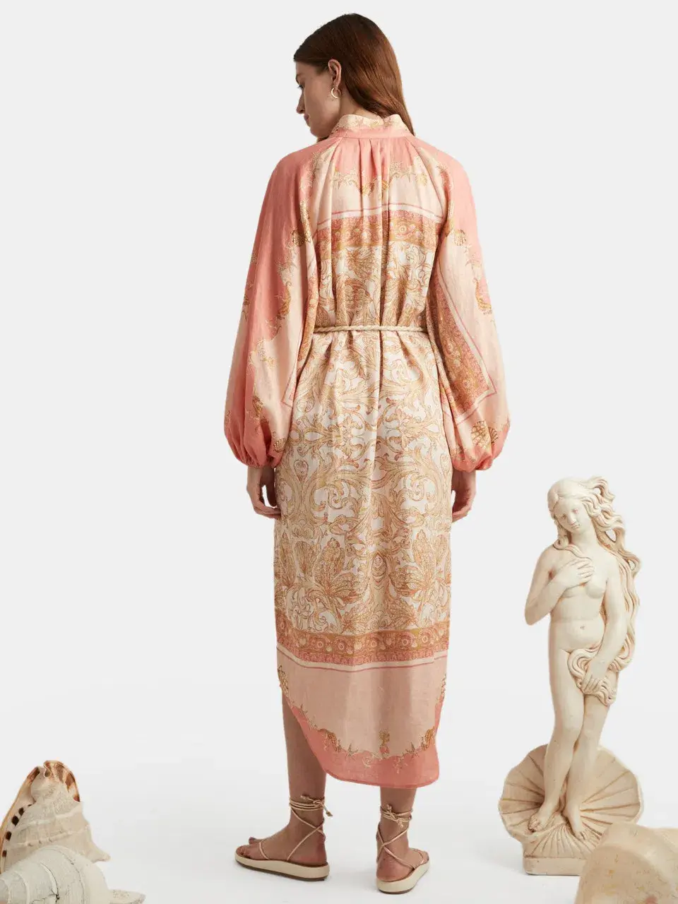 Alemais Ursula Shirtdress Pink Multi Size AU 12 - Image 2