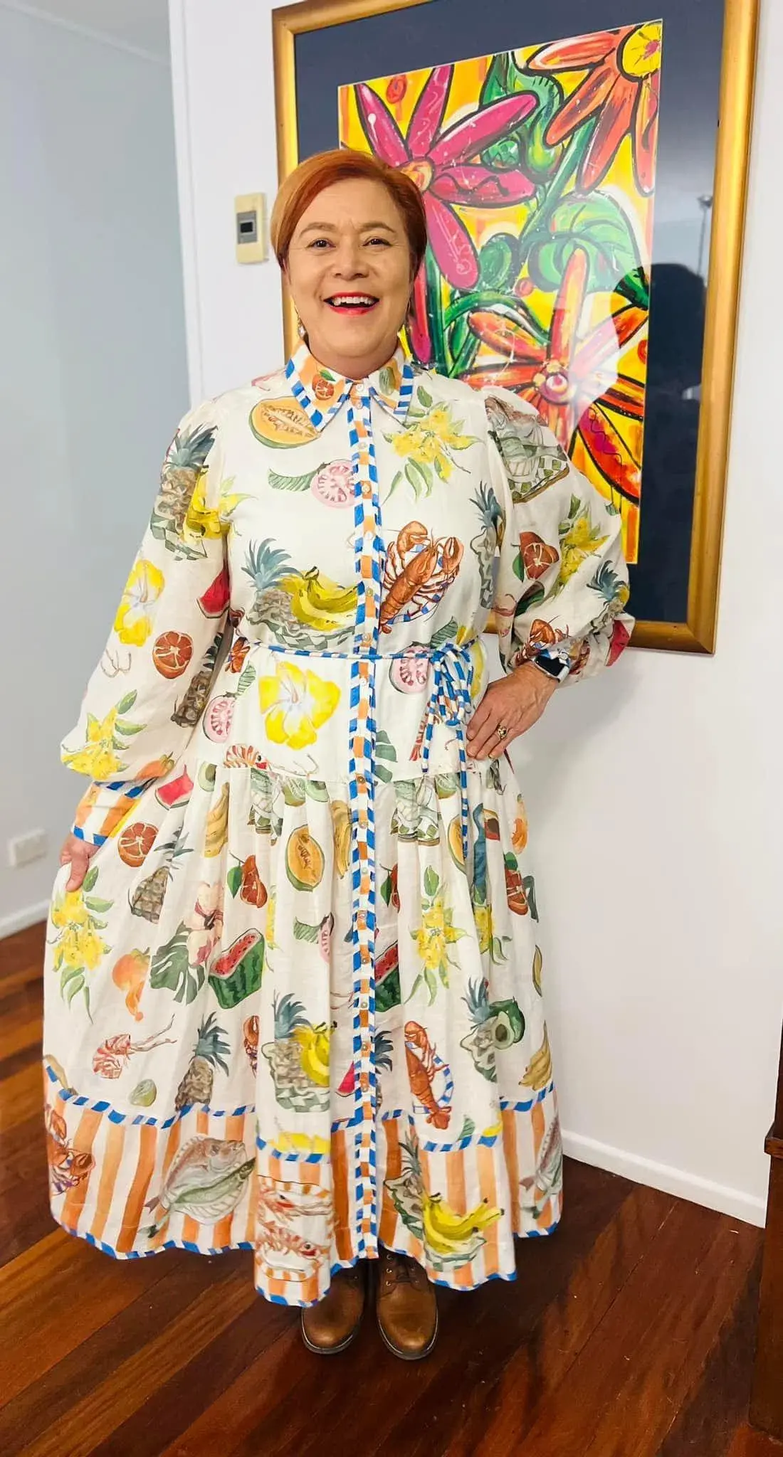 Alemais Theo Shirtdress Multi Size AU 14 - Image 4