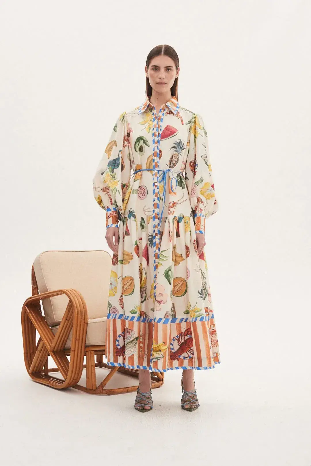 Alemais Theo Shirtdress Multi Size AU 14 - Image 1