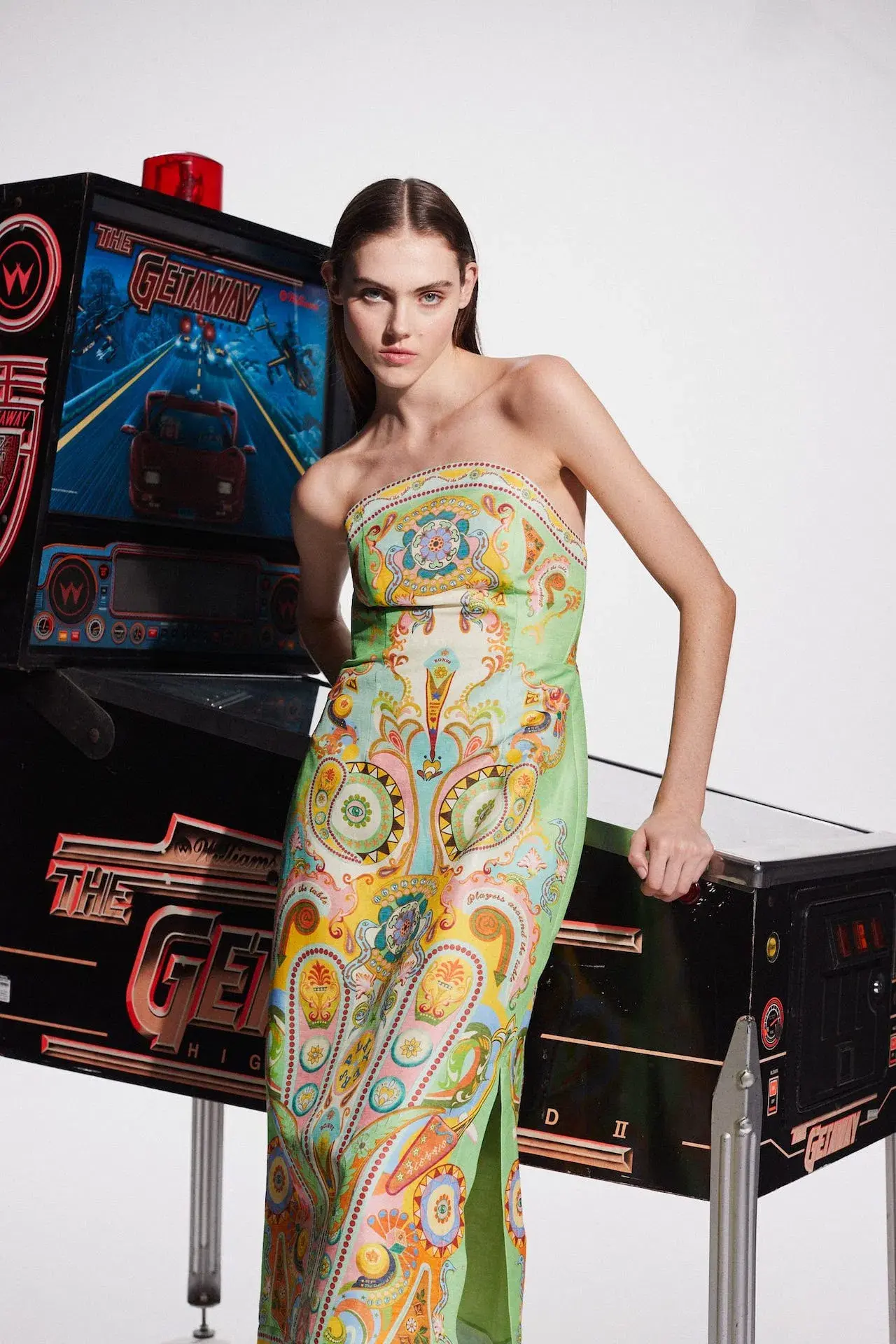 Alemais Pinball Bodice Midi Dress Multi Size AU 16 - Image 2