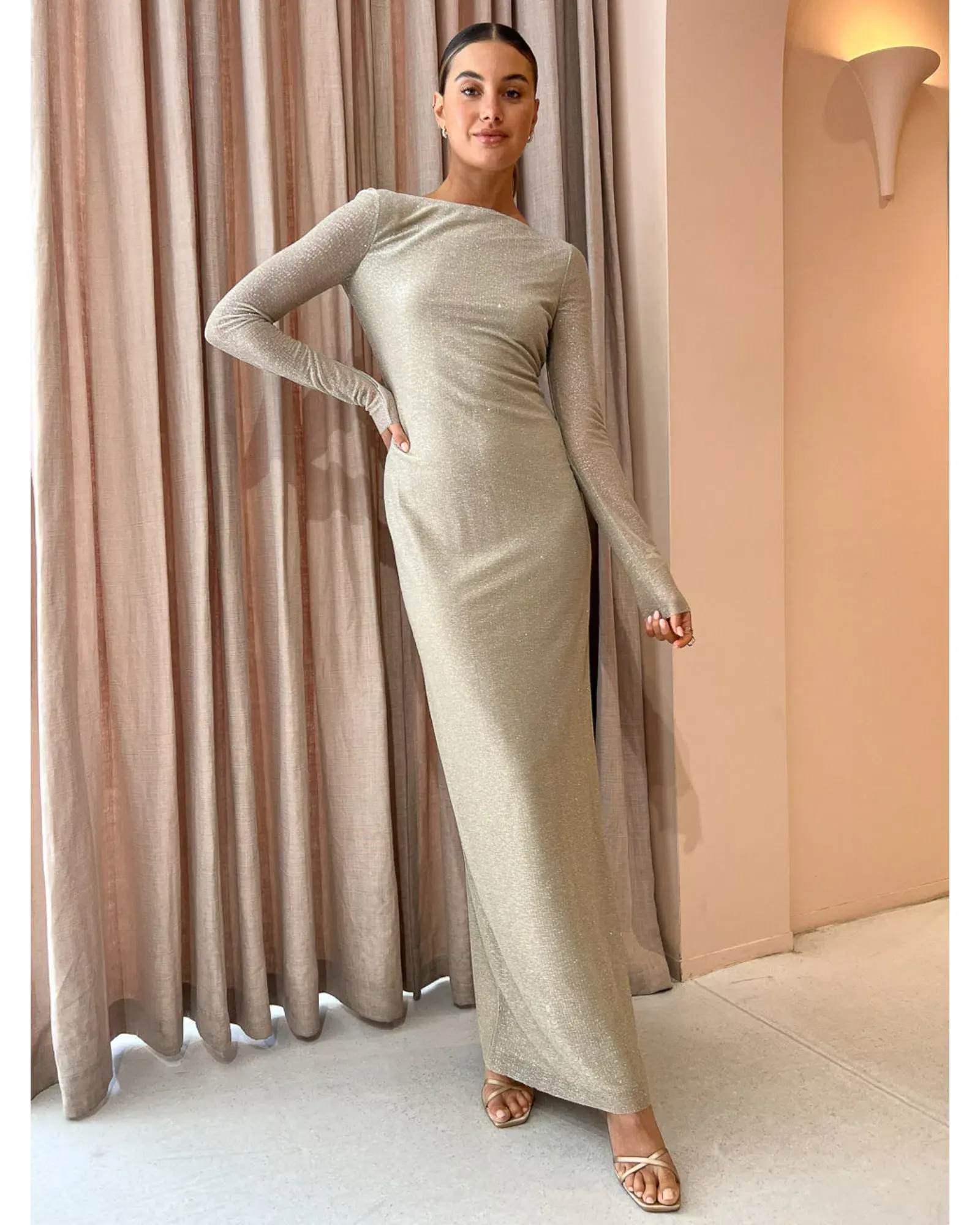 Camilla and Marc Ibiza Dress Gold Size AU 6 - Image 1