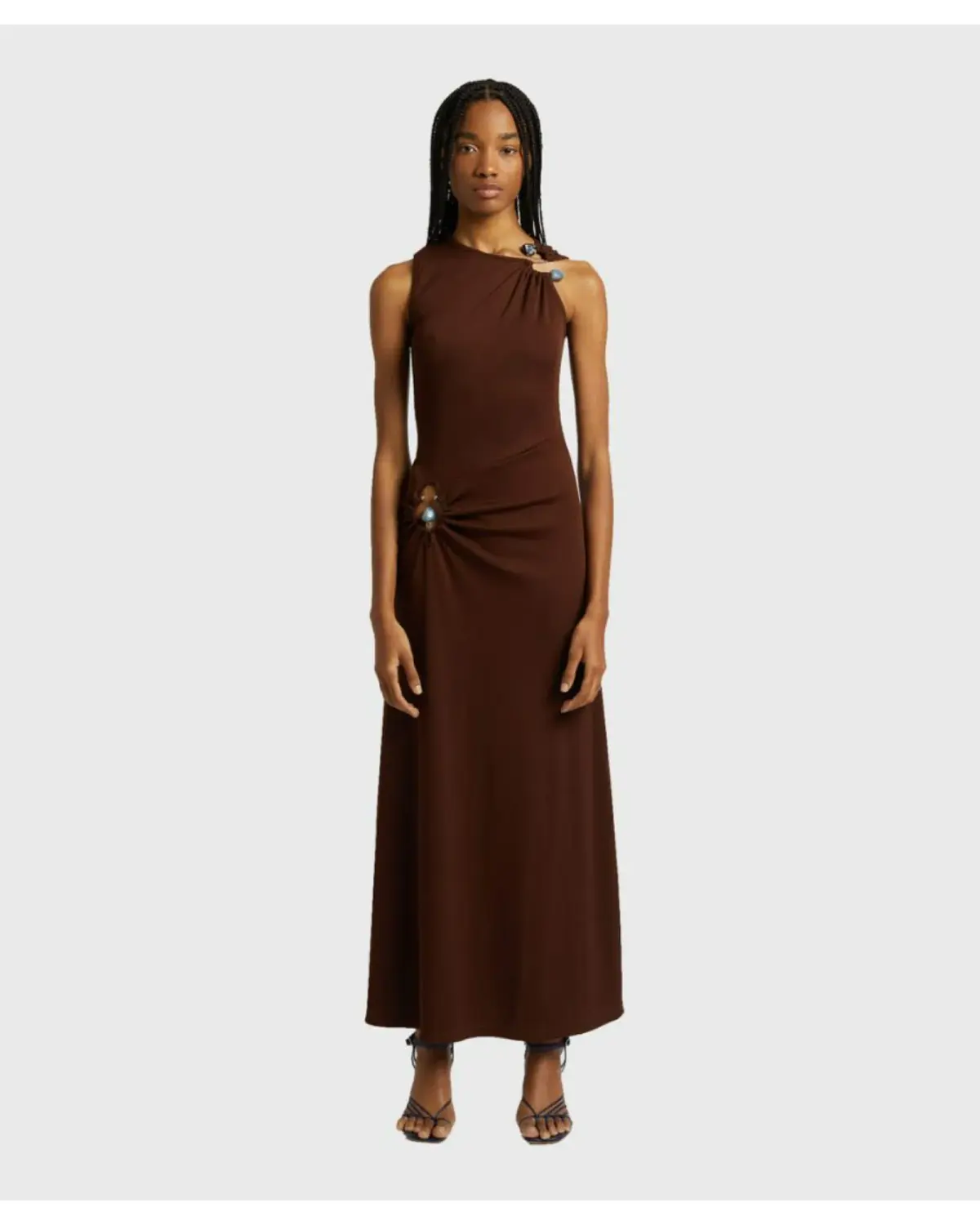 Christopher Esber Callisto Duality Dress Mahogany Size AU 6 - Image 1