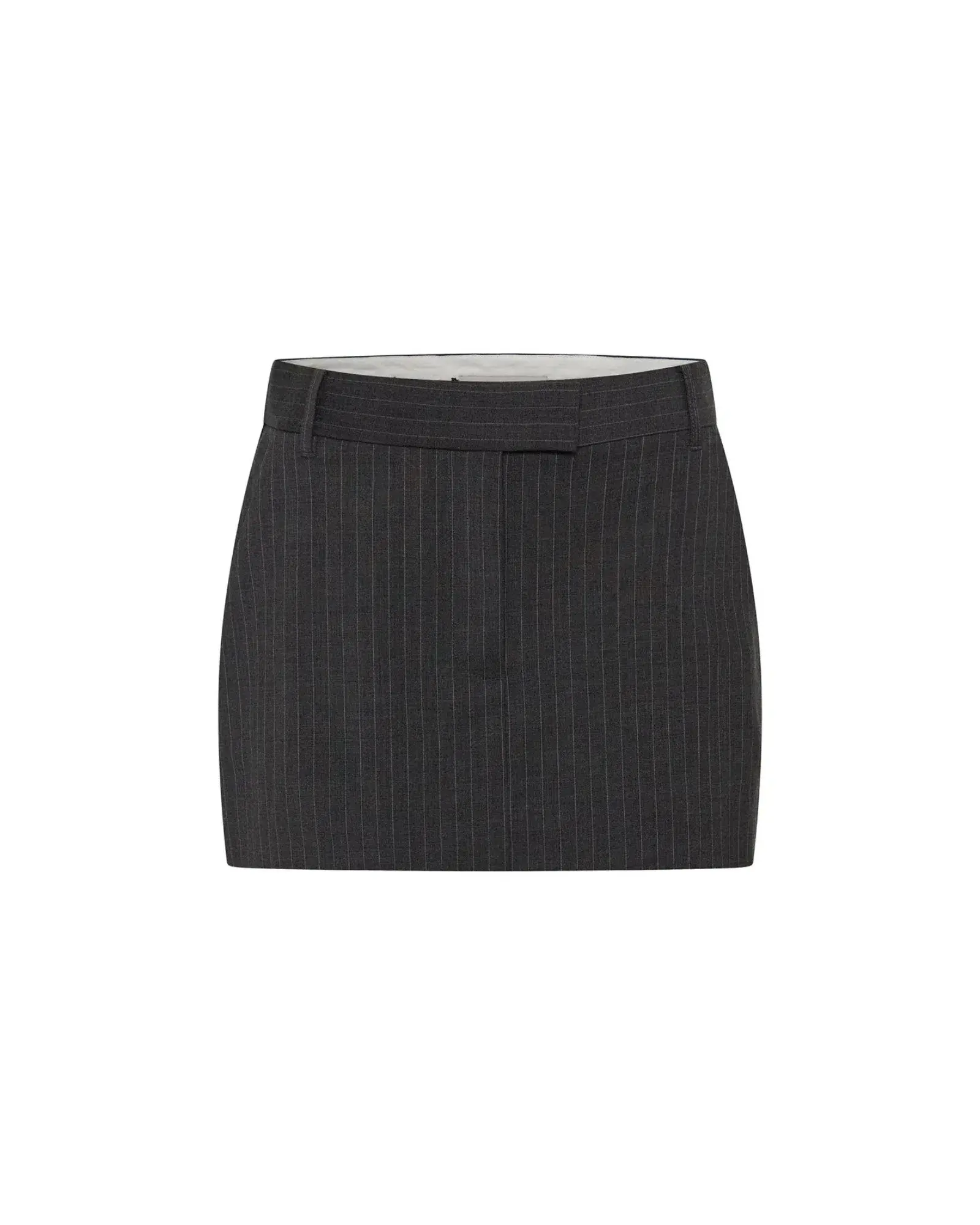 Camilla and Marc Brancusi Blazer and Mini Skirt Set in Charcoal Pinstripe Size AU 6 - Image 8