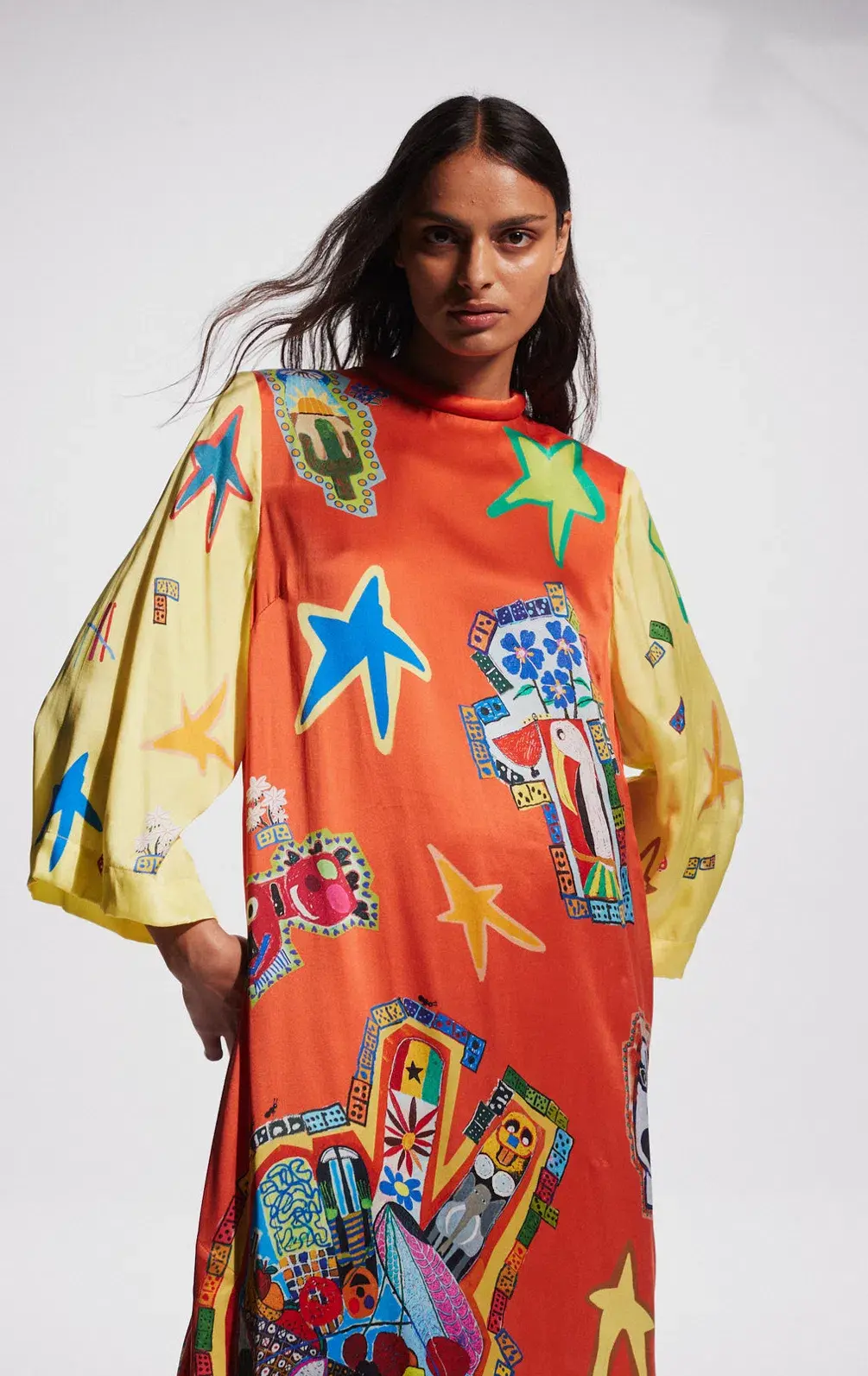 Alemais Players Midi Dress Multi Size AU 14 - Image 4