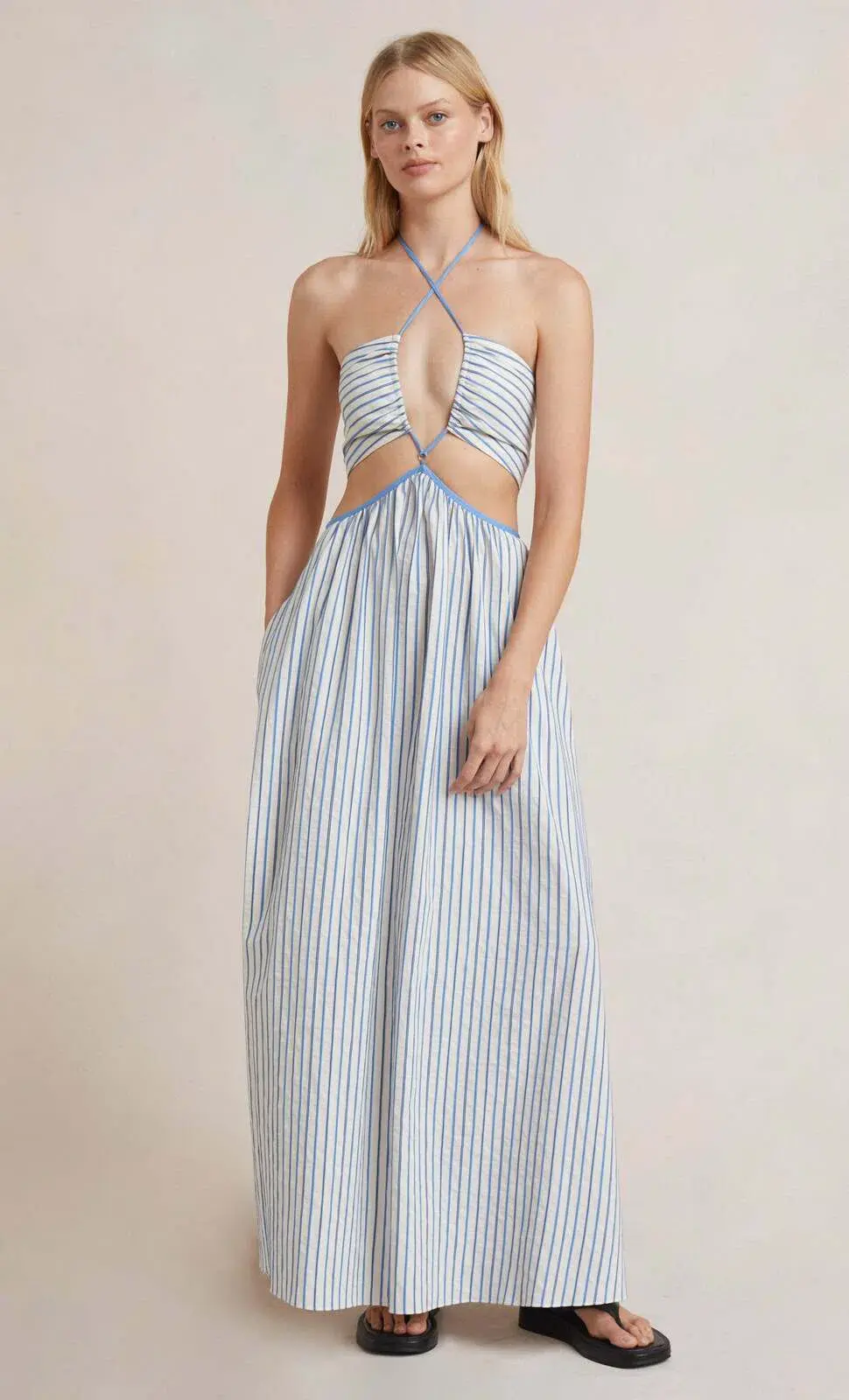 Bec & Bridge Lucia Cut Out Dress Print Size 10 - Image 1