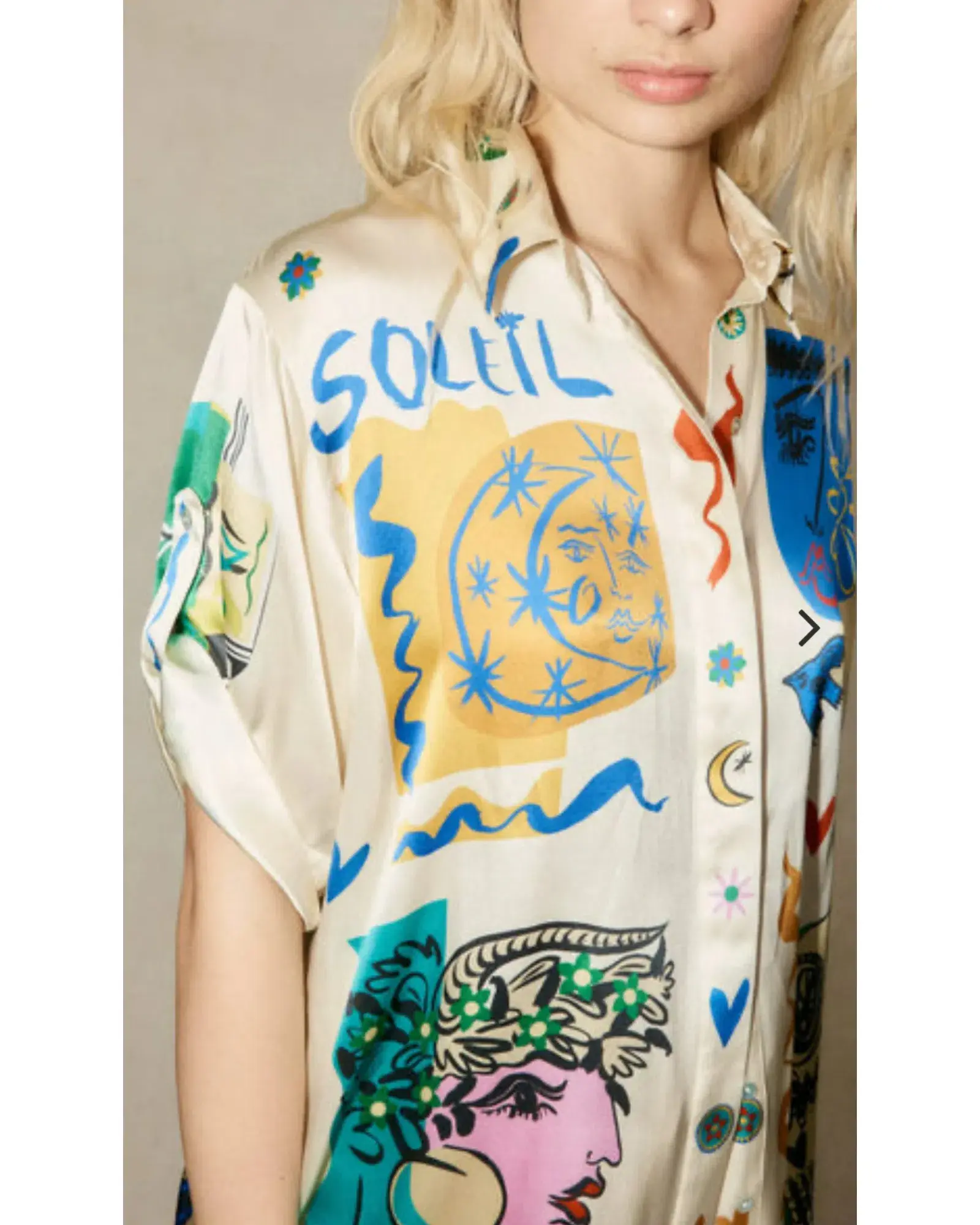 Alemais Soleil SIlk Shirt and Pant Set Print Size AU 14 - Image 3