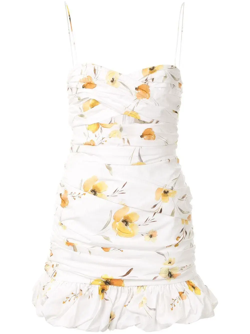 Bec & Bridge Colette Mini Dress White/Floral Size 8 - Image 4
