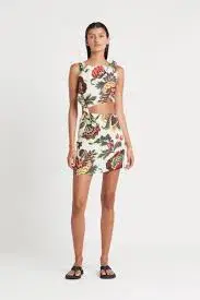 Sir the Label Ambroise Knot Mini Dress Print Size 0 - Image 1