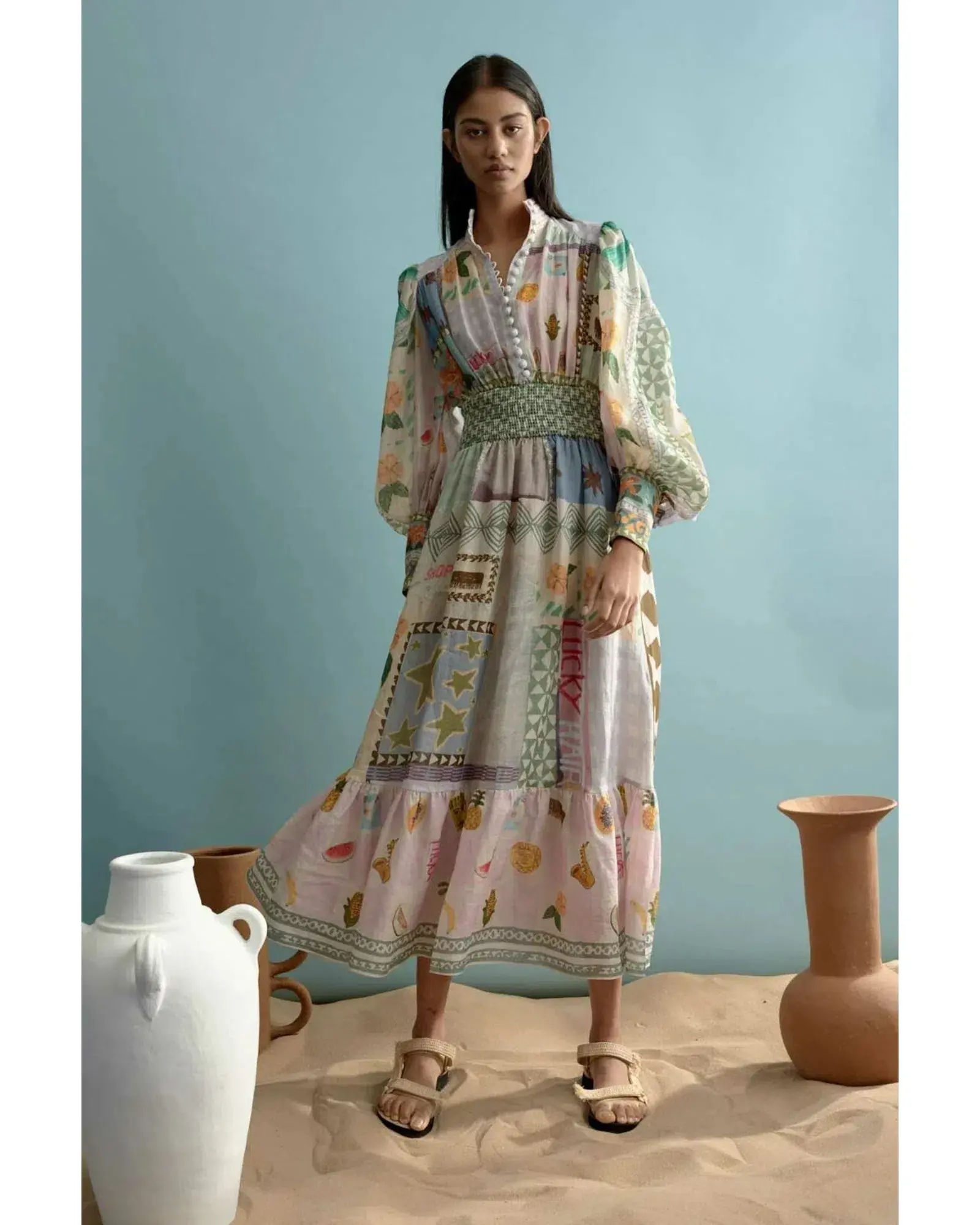 Alemais Emma Gale Shirtdress Multi Size AU 14 - Image 1