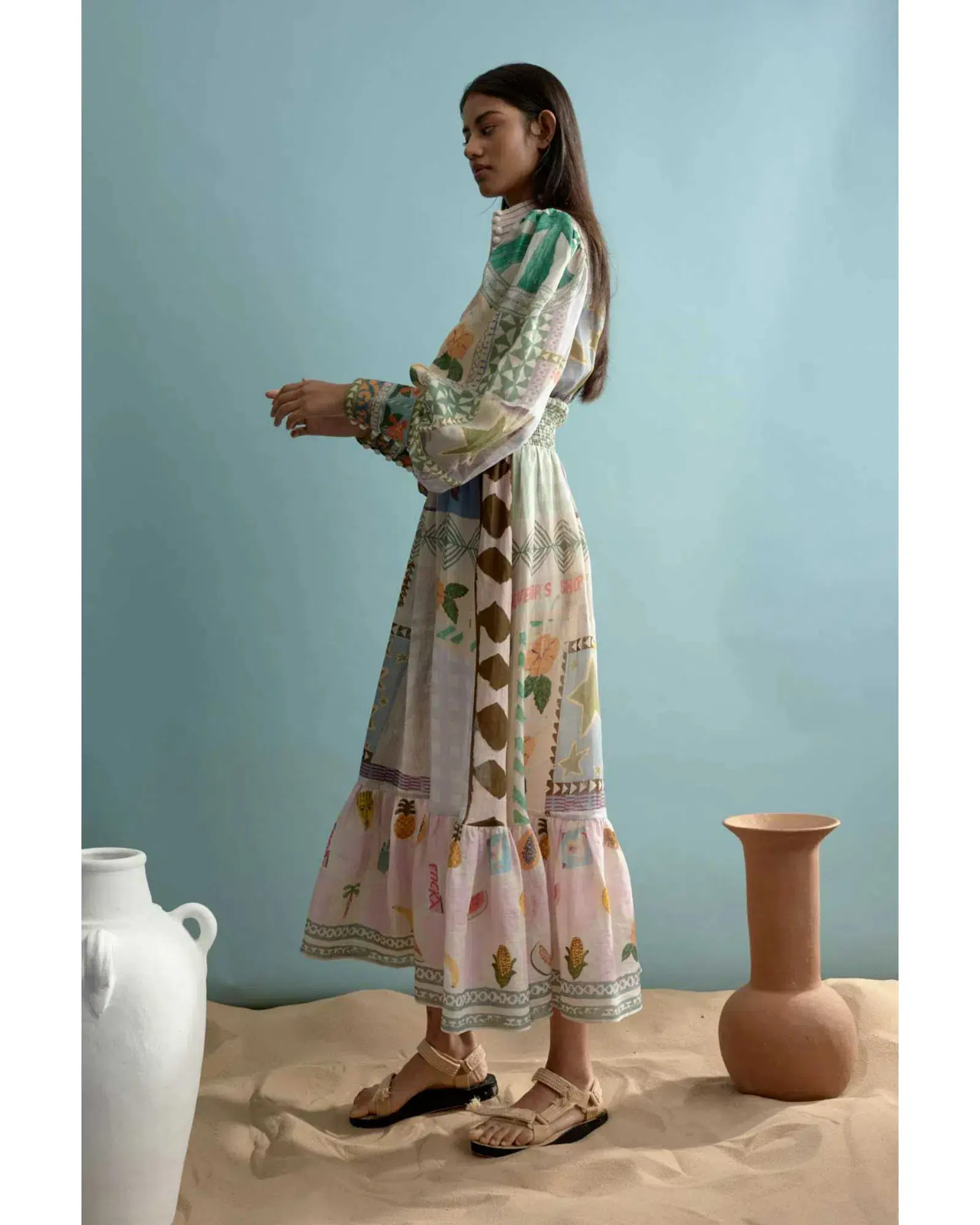 Alemais Emma Gale Shirtdress Multi Size AU 14 - Image 2