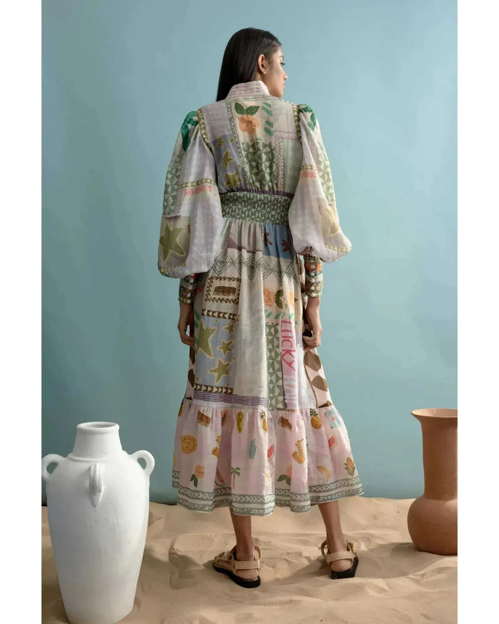 Alemais Emma Gale Shirtdress Multi Size AU 14 - Image 3