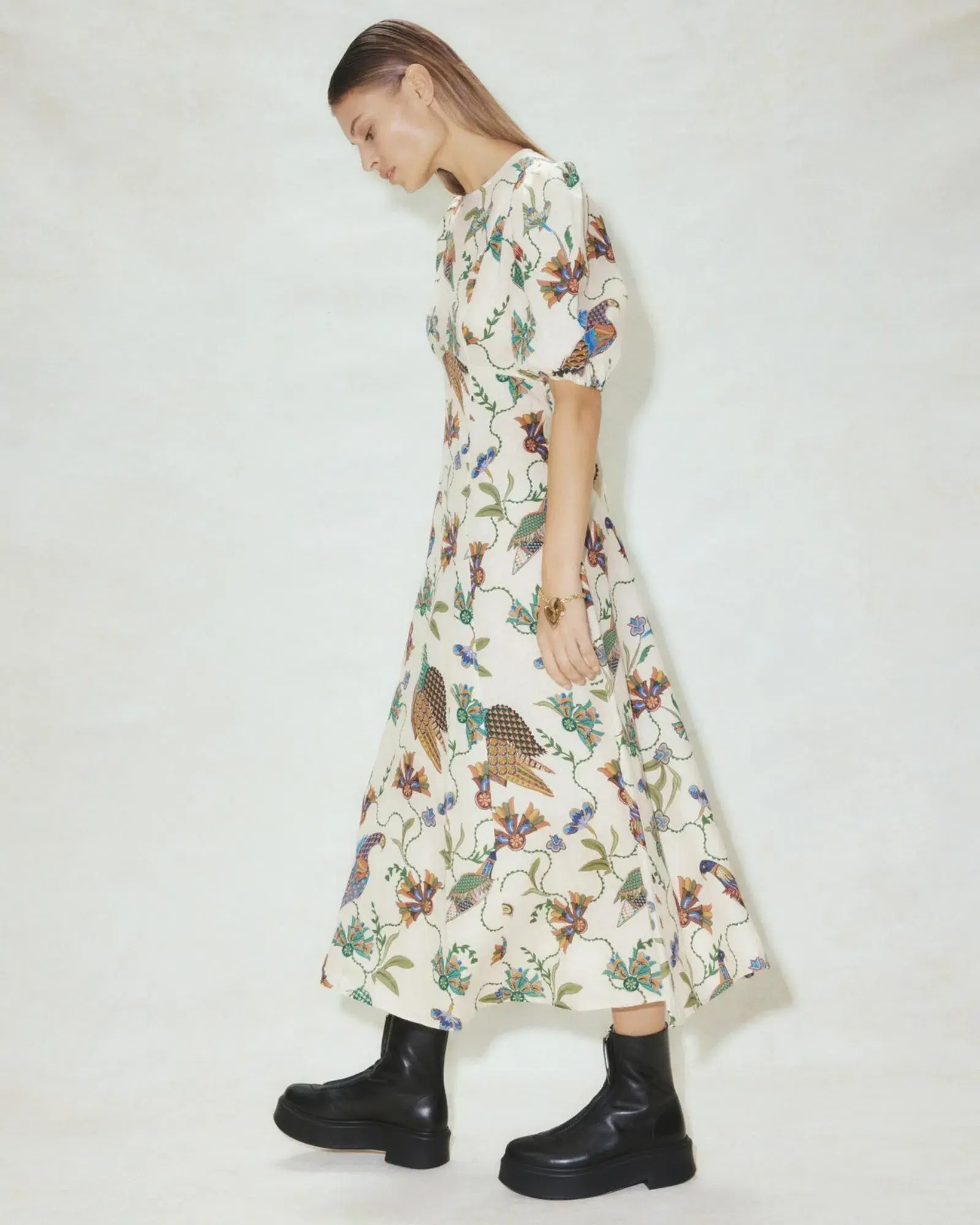 Alemais Birdie Midi Dress Multi Size AU 16 - Image 2