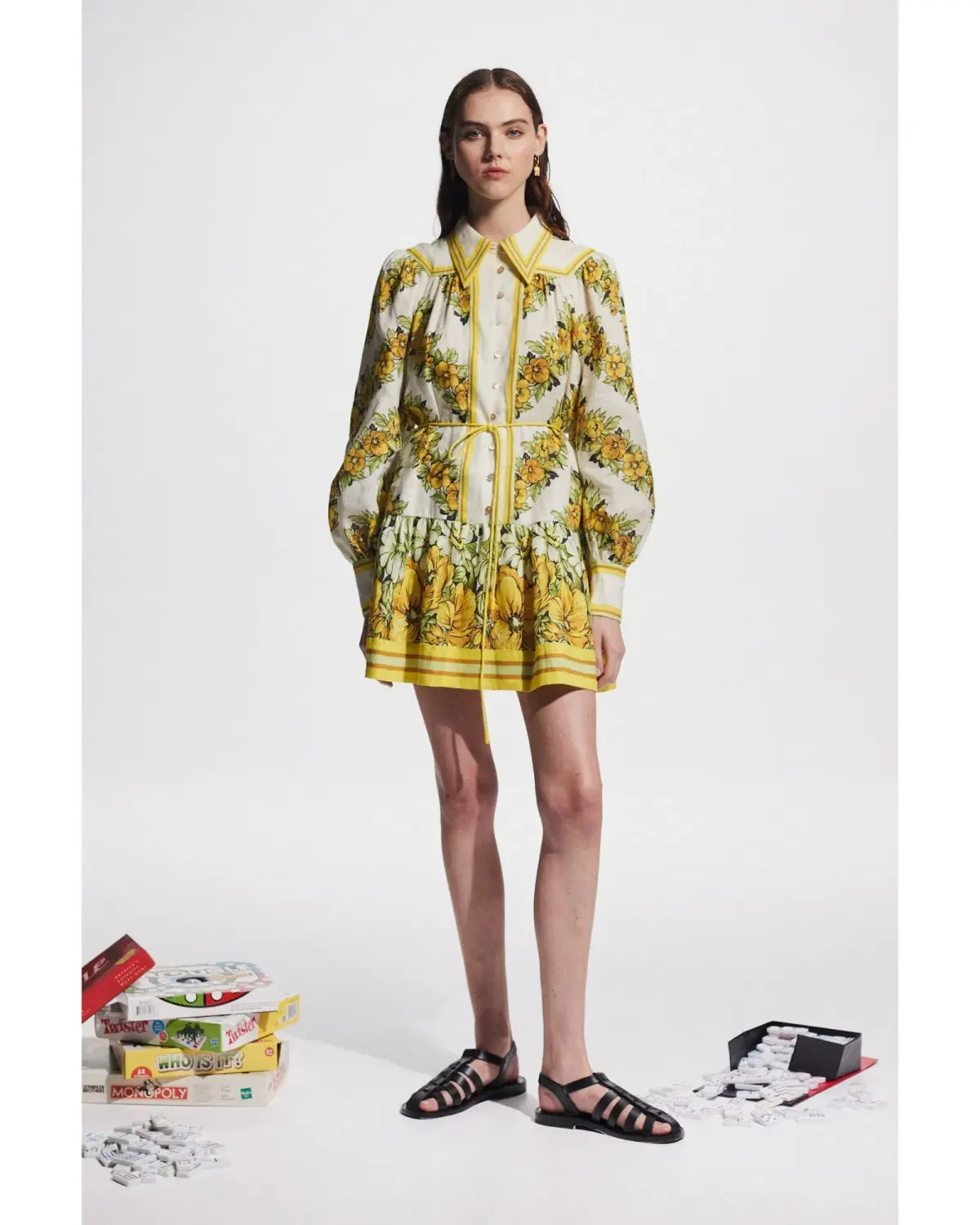Alemais Gisela Mini Dress Print Size AU 14 - Image 1