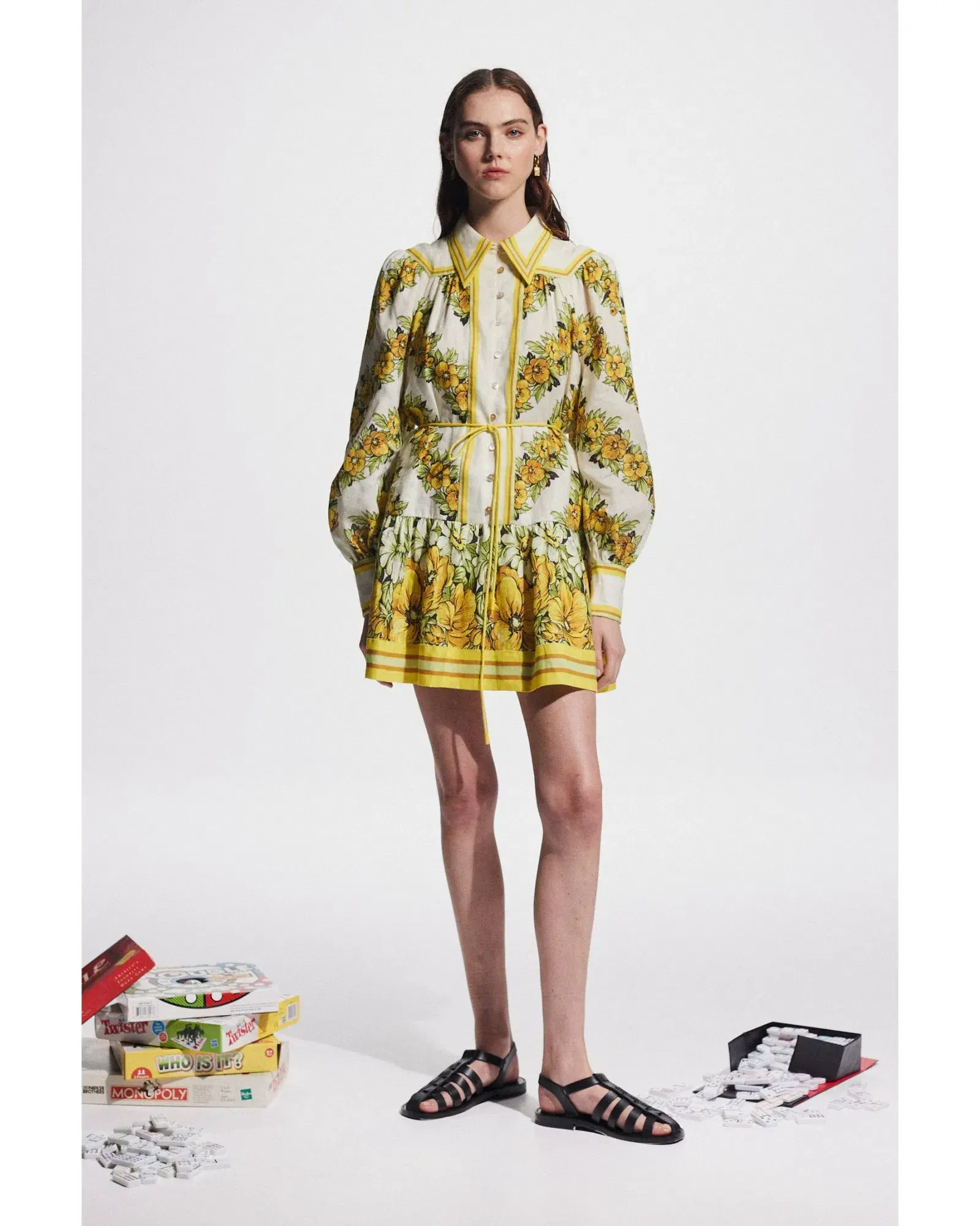 Alemais Gisela Mini Dress Print Size AU 14 - Image 1