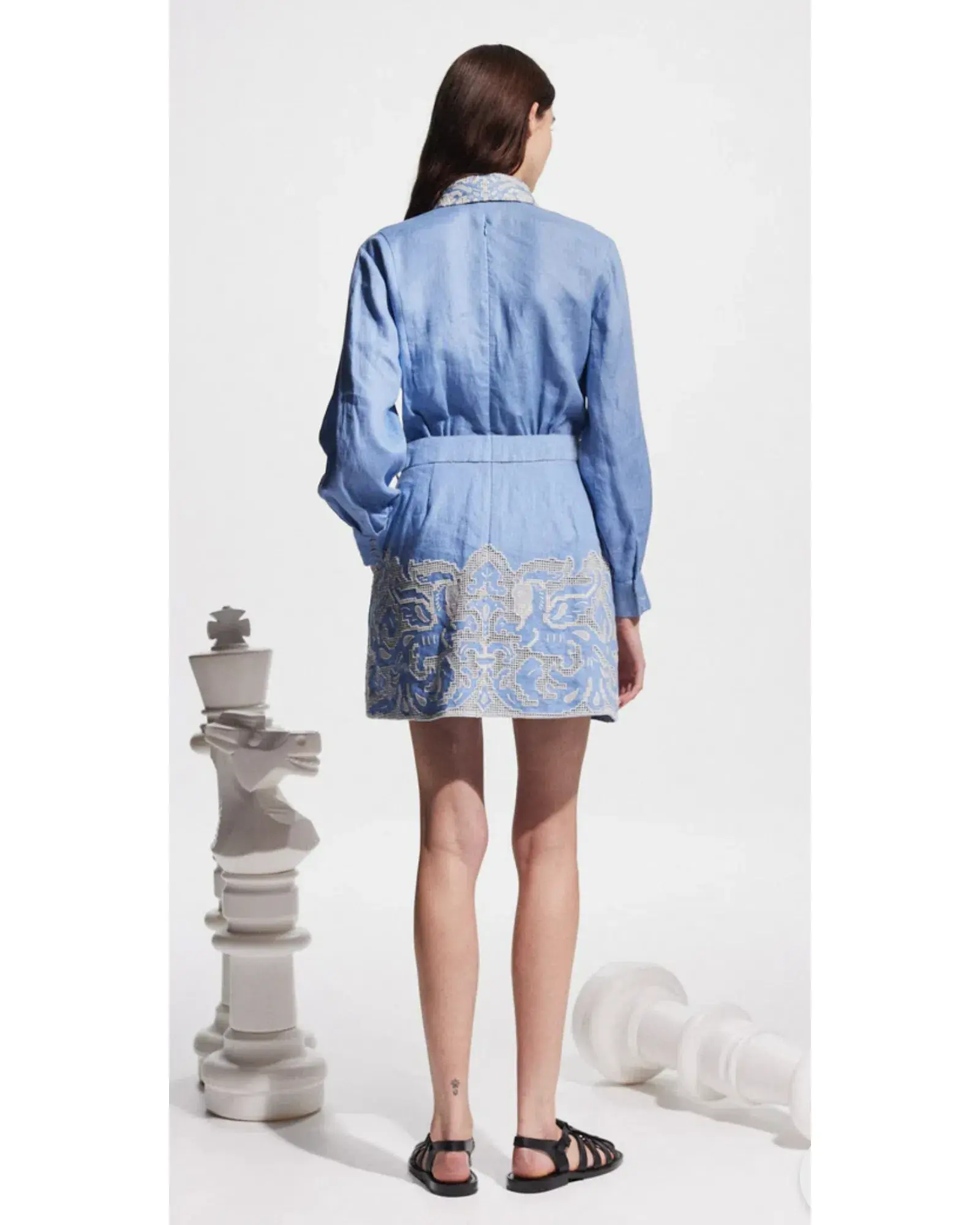 Alemais Arion Mini Dress Print Size AU 14 - Image 3