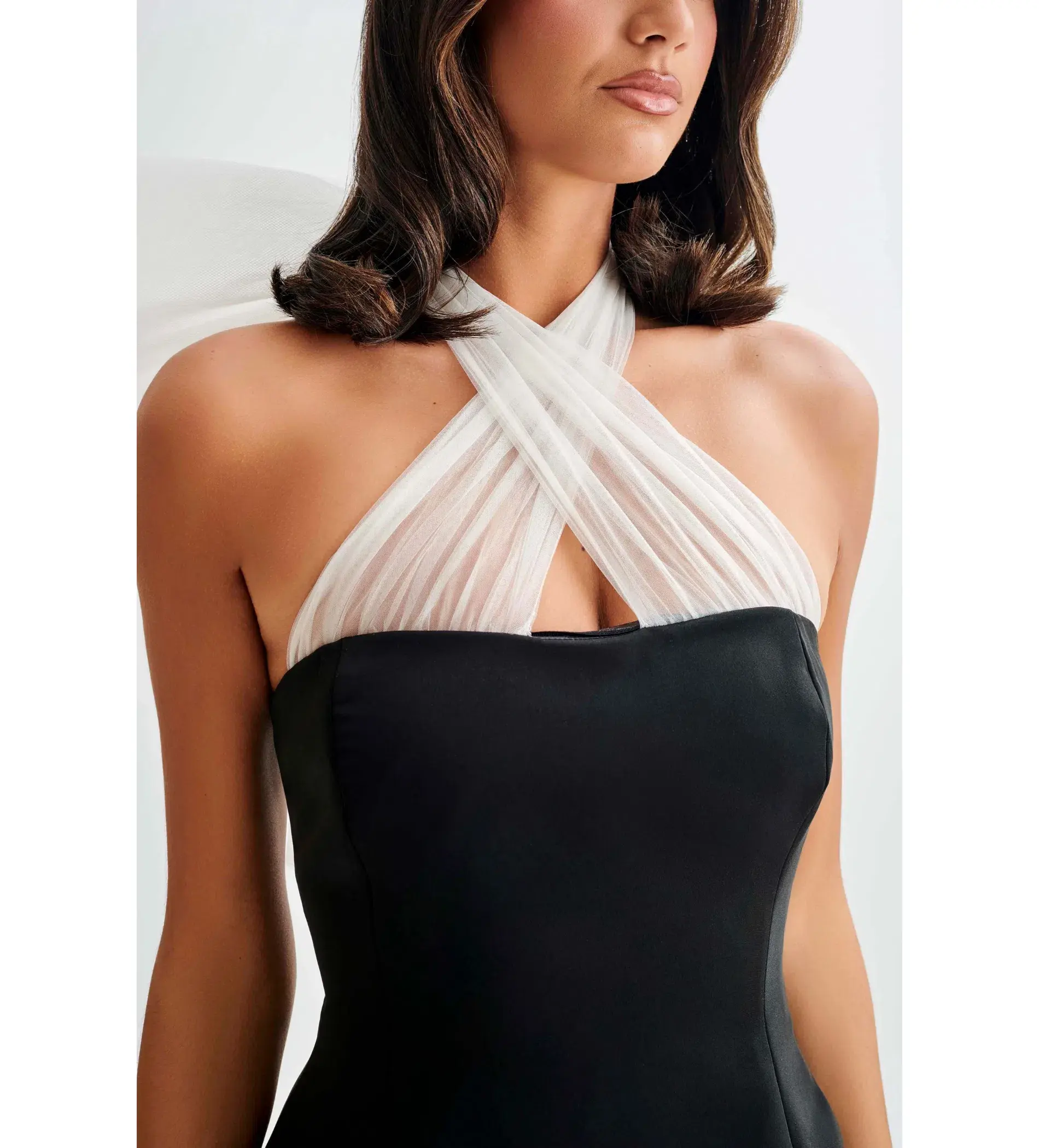 Meshki Mini Tulle Dress Black Size 4 - Image 2