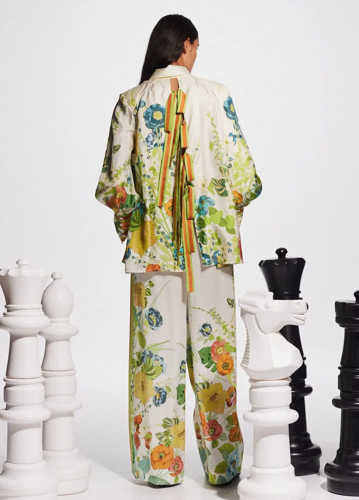 Alemais Constance Shirt and Pants Set Cream Floral Size 16 - Image 3