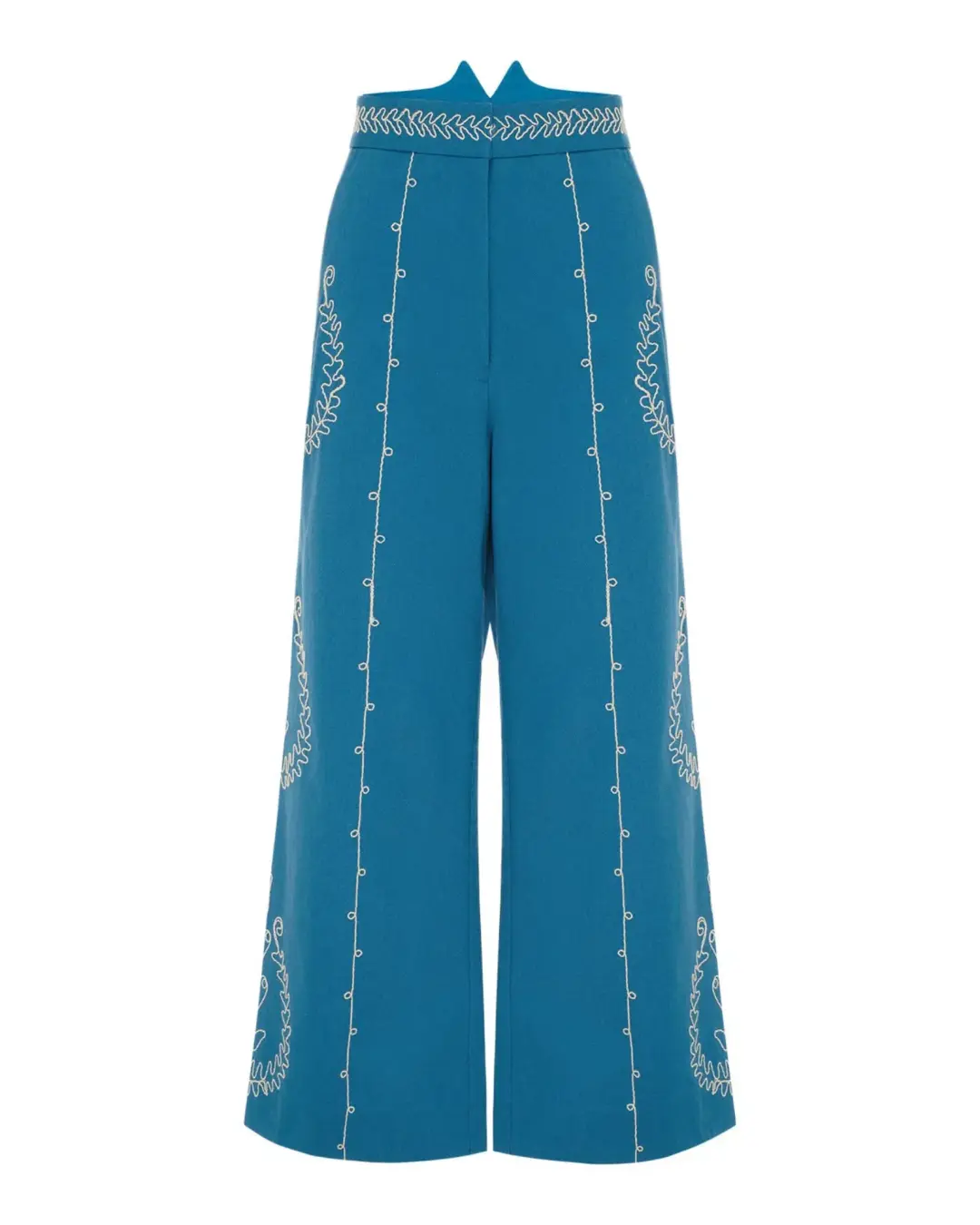 Alemais Donovan Corded Blouse and Pants Blue Size AU 16 for rent on The Volte - main image