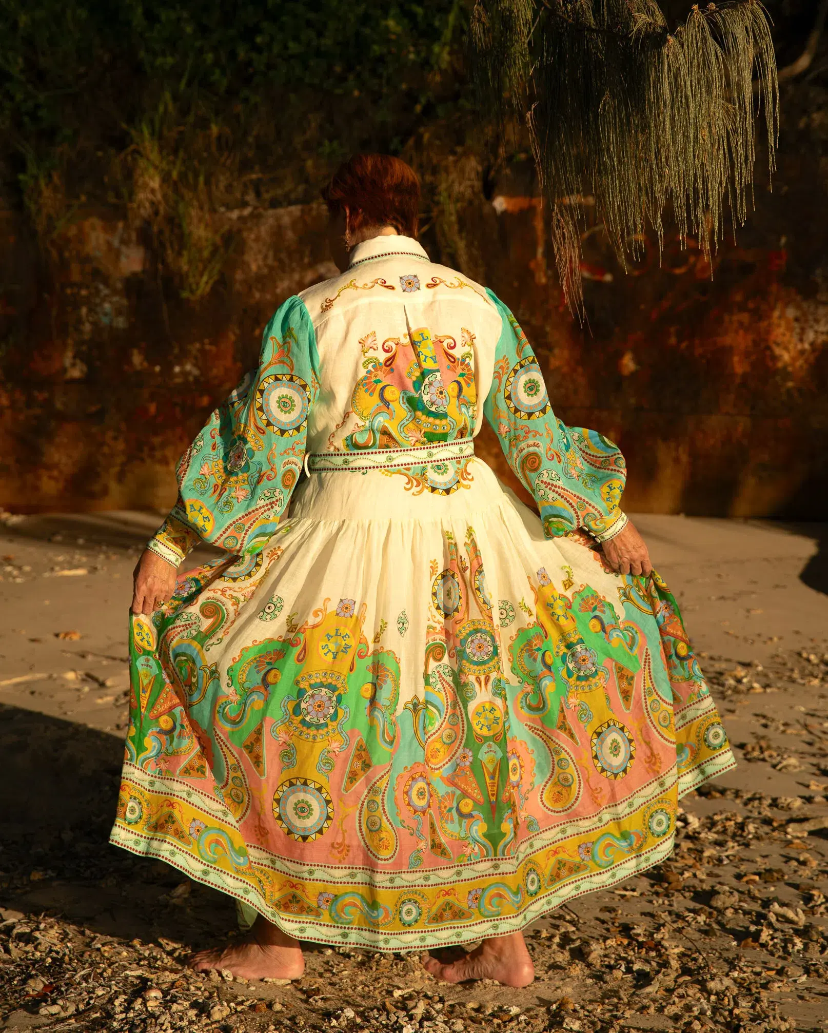 Alemais Pinball Shirtdress Multi Size 14 - Image 3