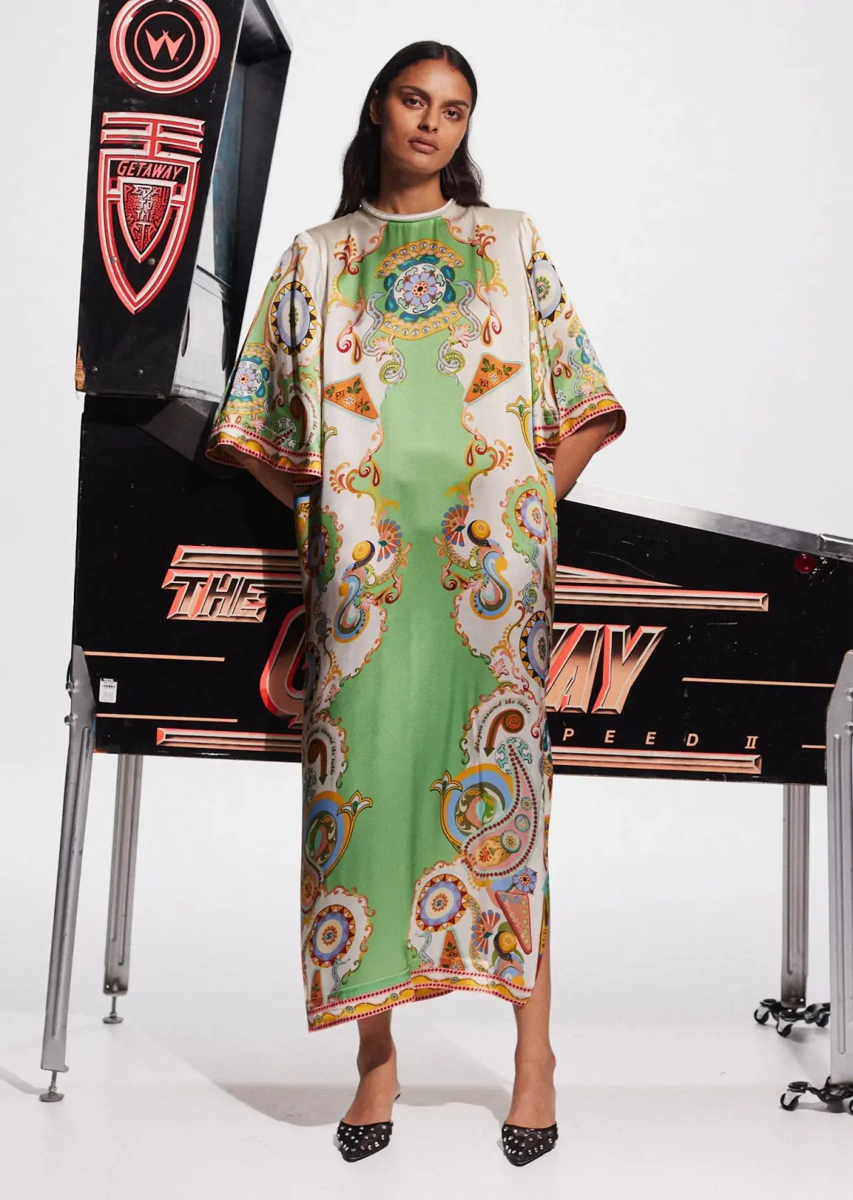 Alemais Pinball Midi Dress Multi Size 16 - Image 1