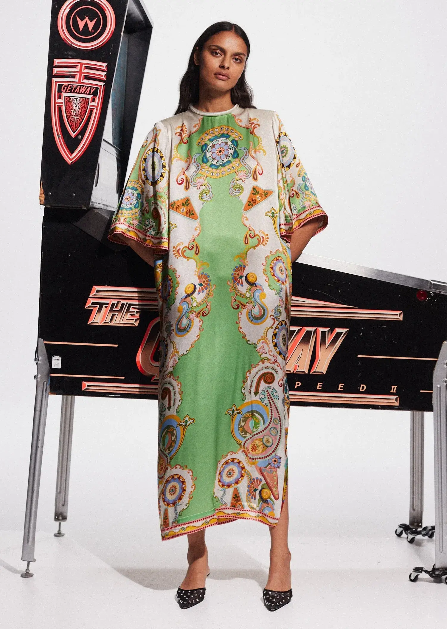 Alemais Pinball Midi Dress Multi Size 16 - Image 1