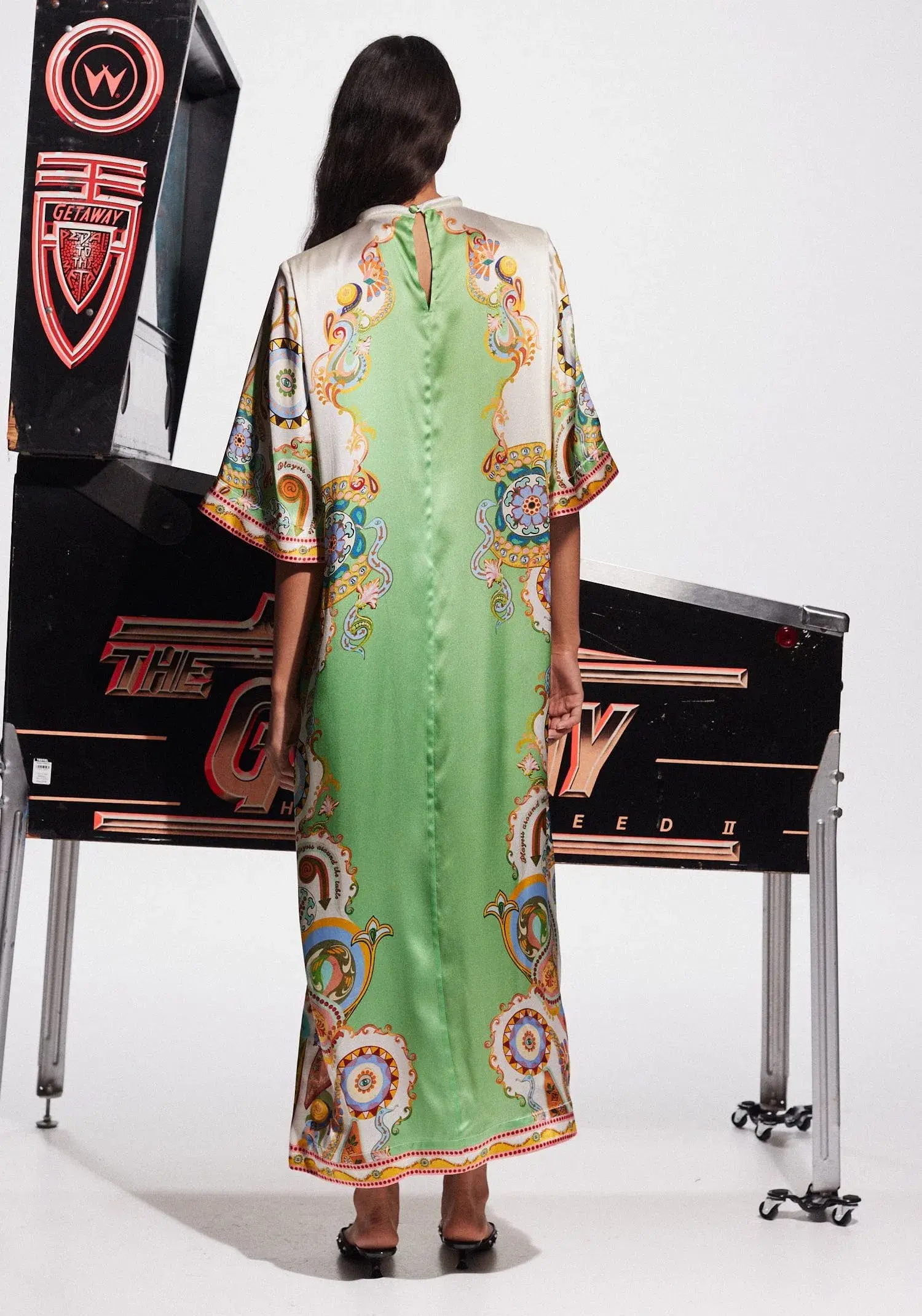 Alemais Pinball Midi Dress Multi Size 16 - Image 3