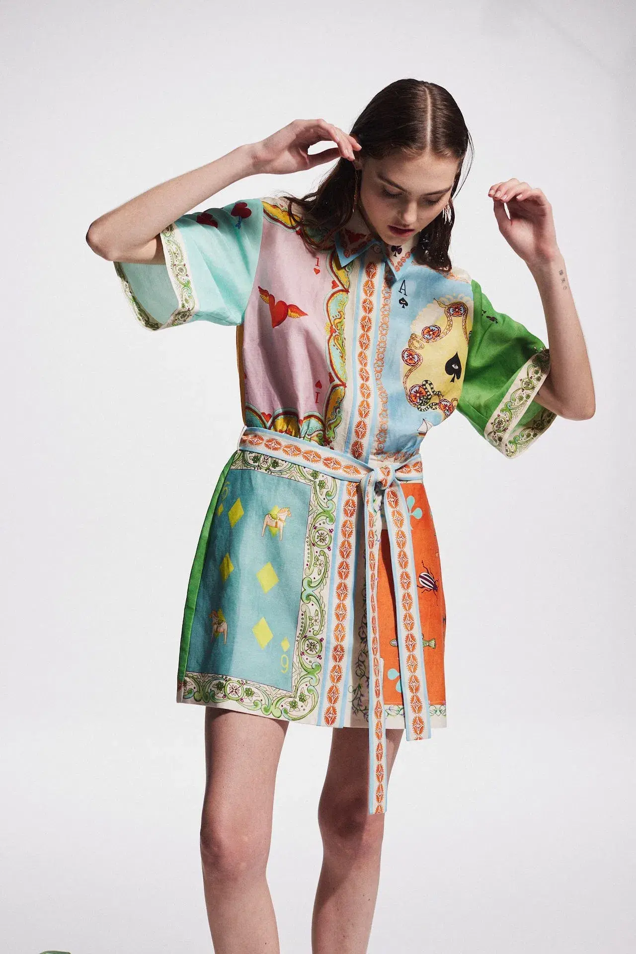 Alemais Rummy Mini Dress Multi Size 14 - Image 5