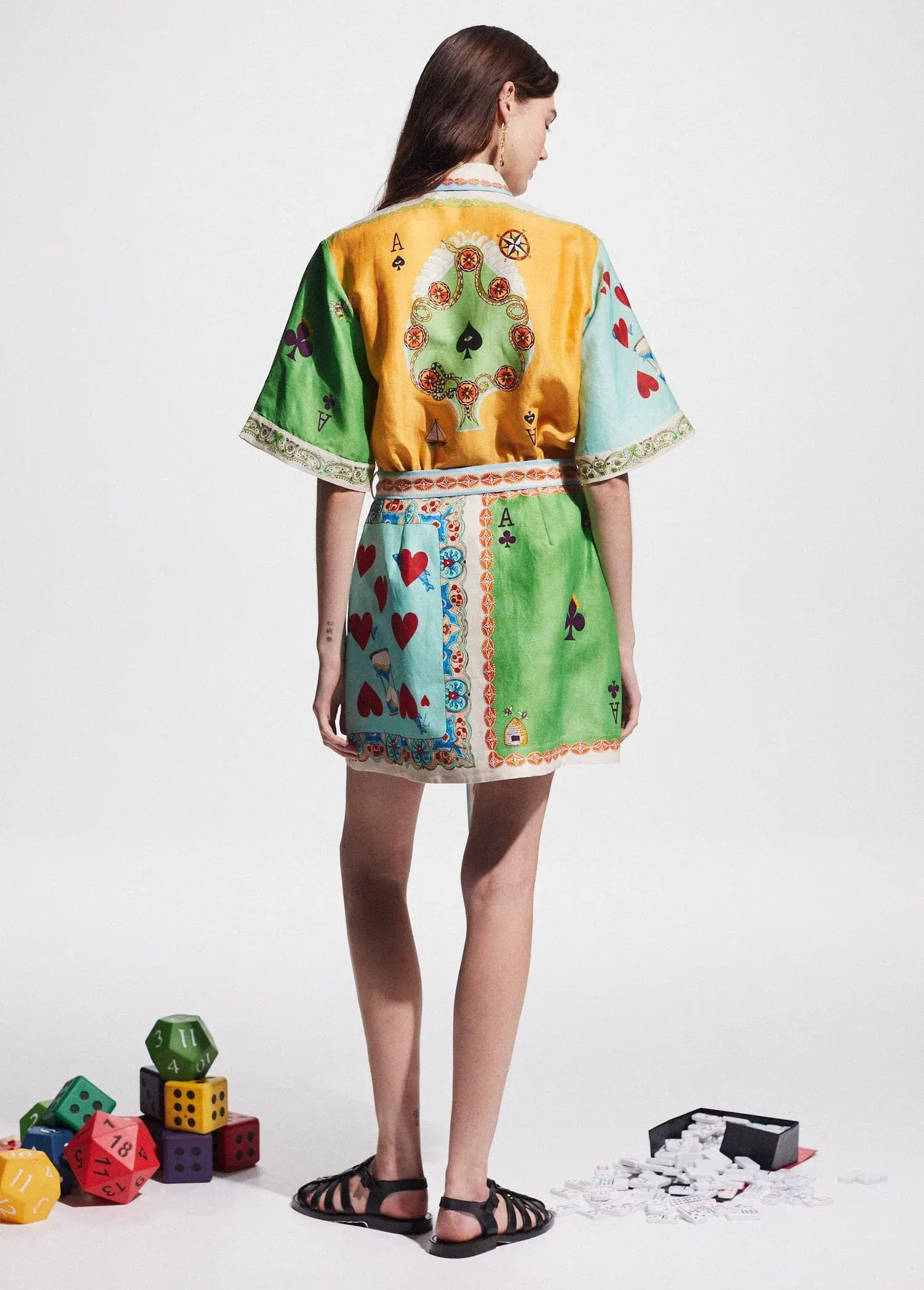 Alemais Rummy Mini Dress Multi Size 14 - Image 4