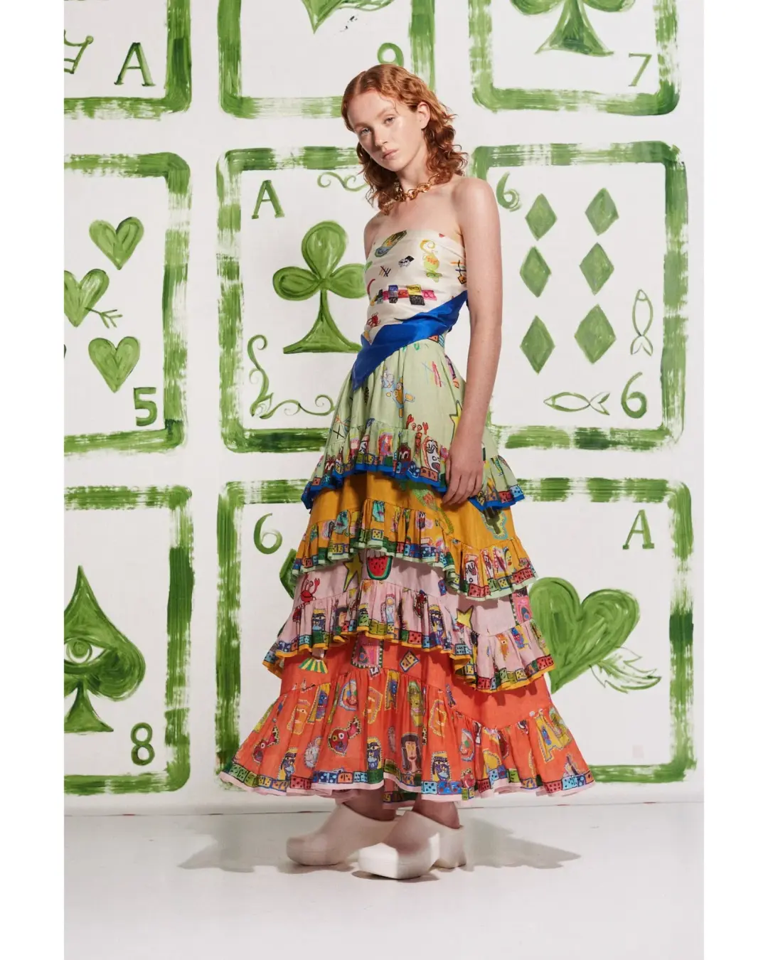 Alemais Players Tiered Skirt Multi Size AU 16 for rent on The Volte - main image