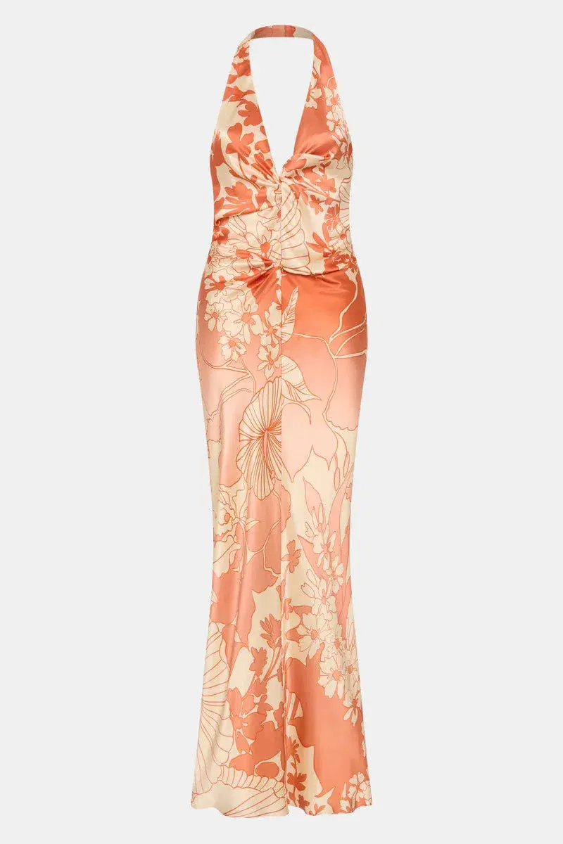 Sir The Label Como Twist Dress Paradiso Print Size 8 - Image 4