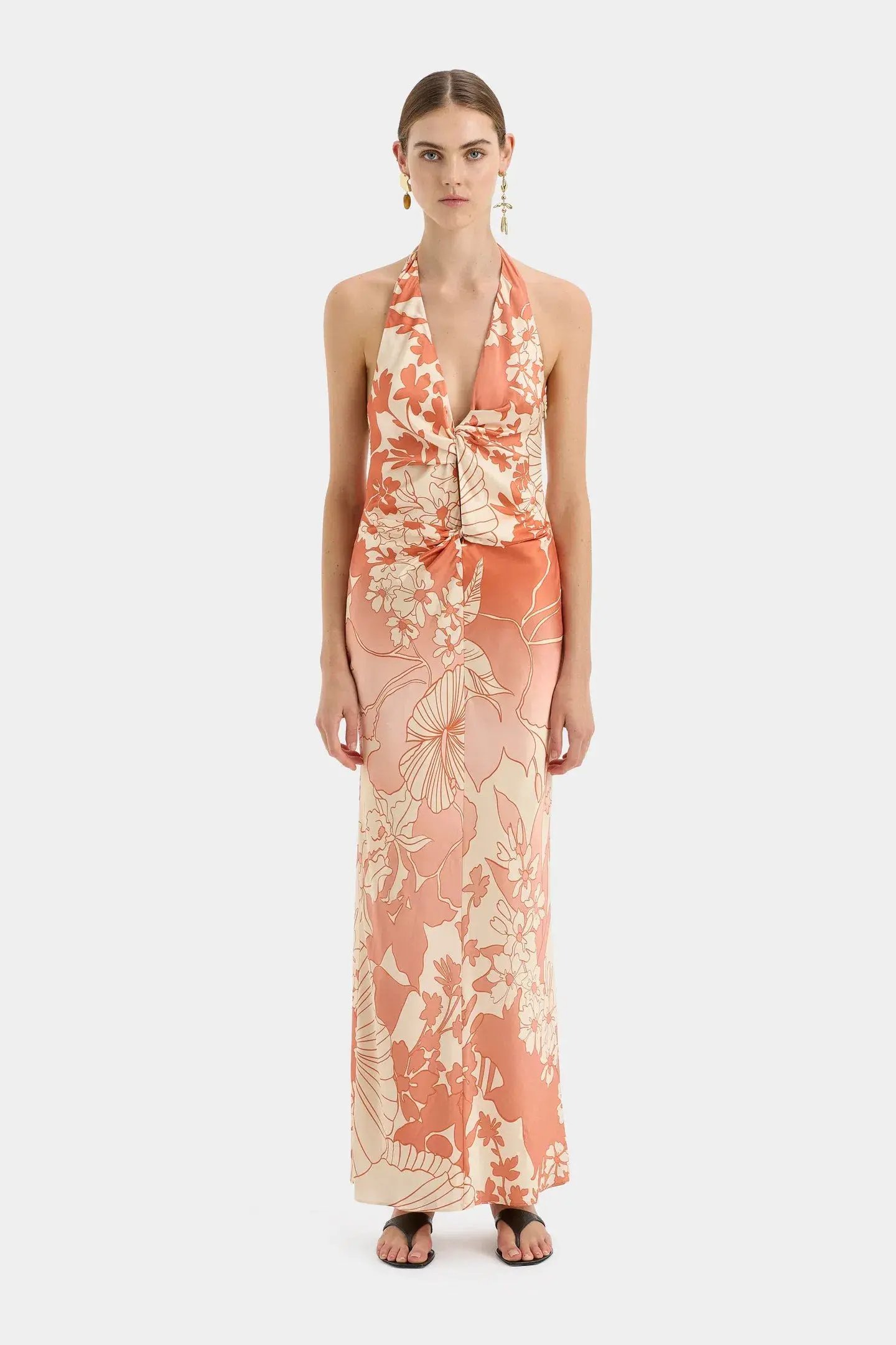 Sir The Label Como Twist Dress Paradiso Print Size 8 - Image 1