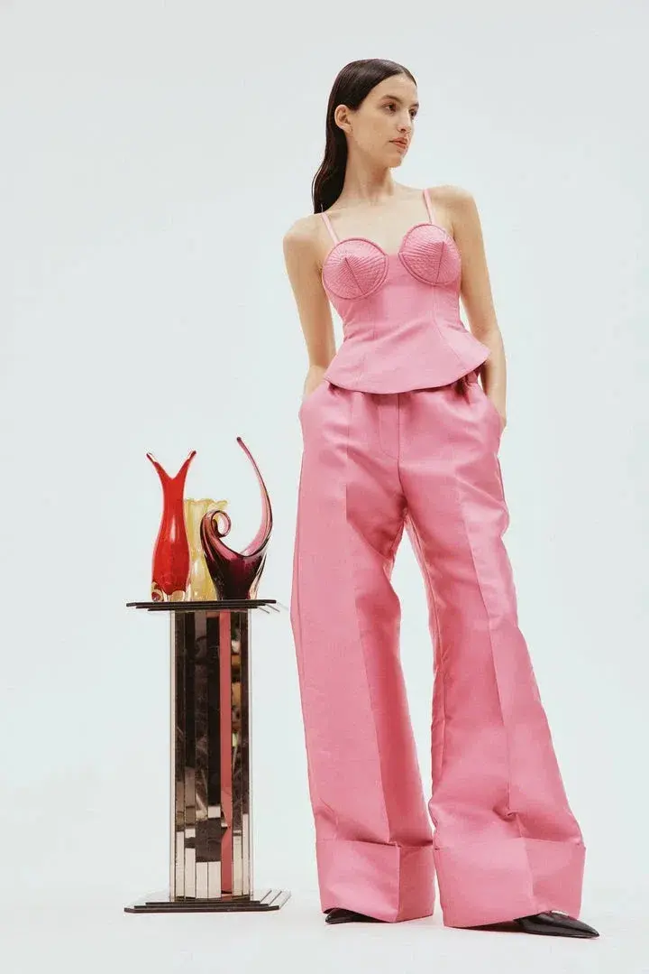 Alemais Priscilla Corset Top Pink Size 12 - Image 1