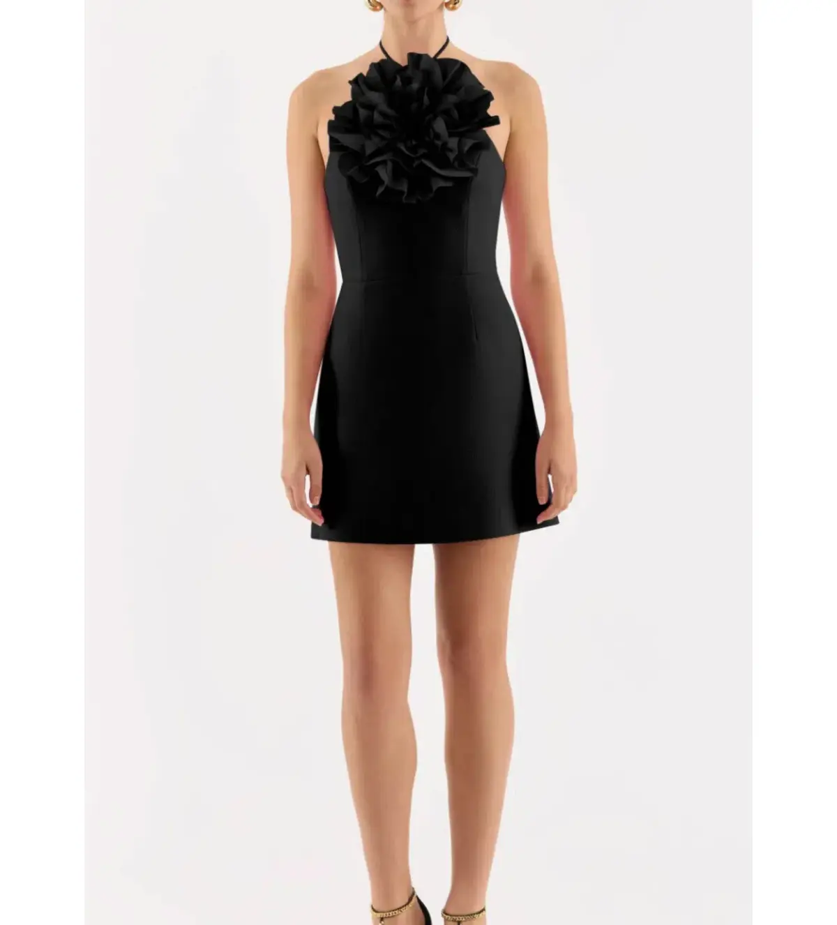 Rebecca Vallance Odetta Mini Halter Black Size 8 - Image 3