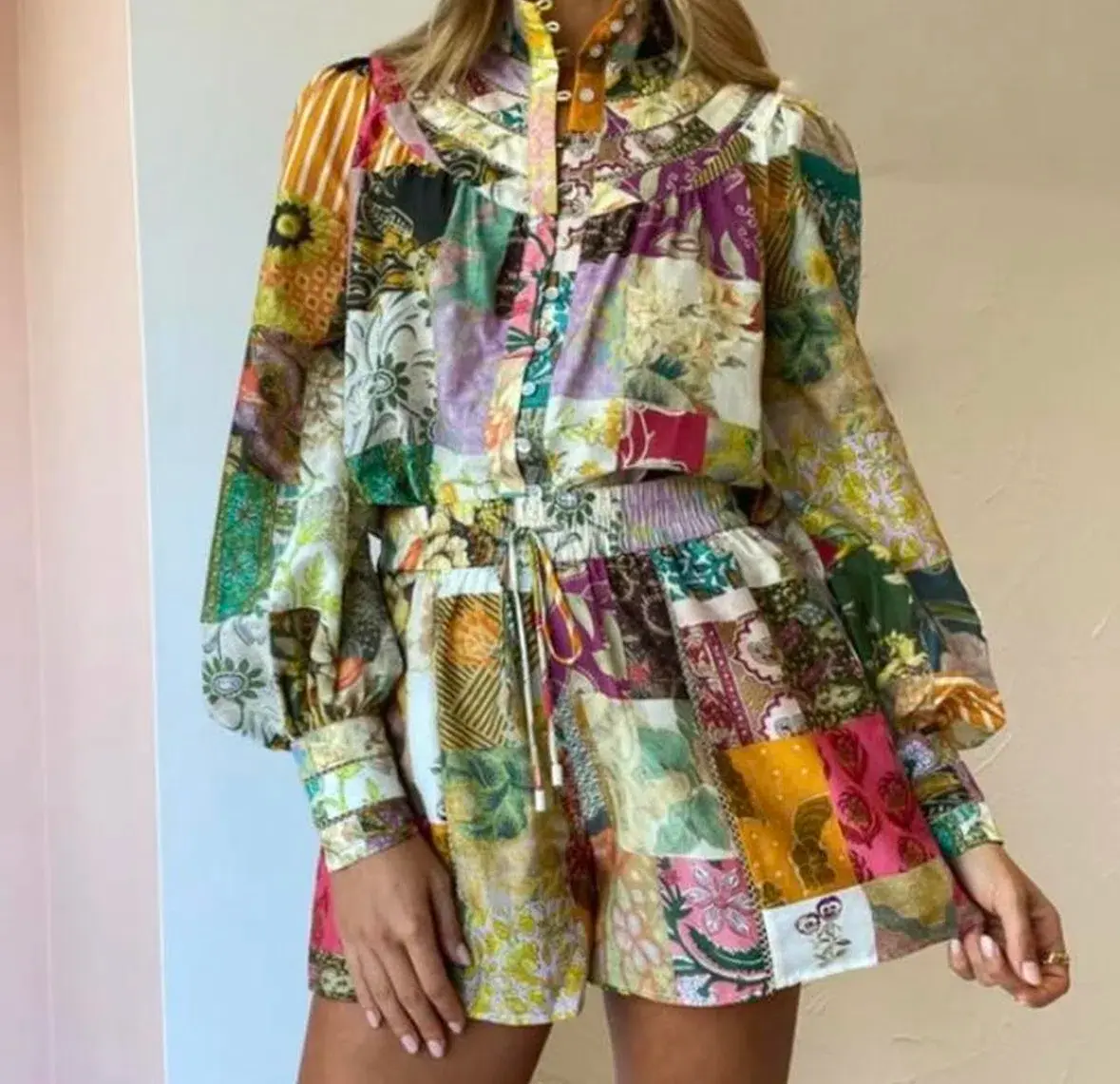 Alemais Hattie Shirt & Shorts Set Multi Size 10  - Image 3