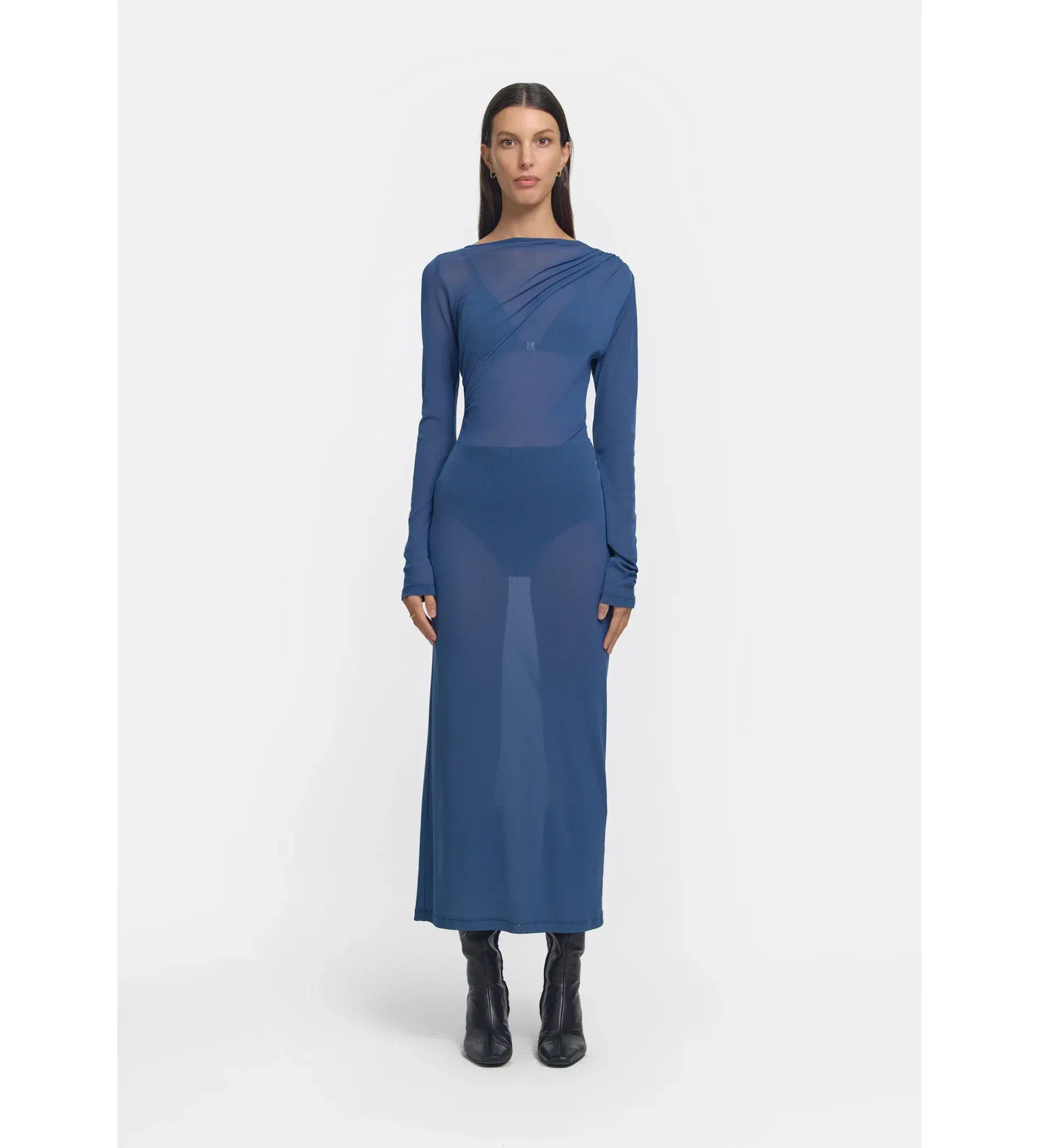 Viktoria and Woods Lovestruck Midi Dress in Blue Size 1/AU 8 - Image 1