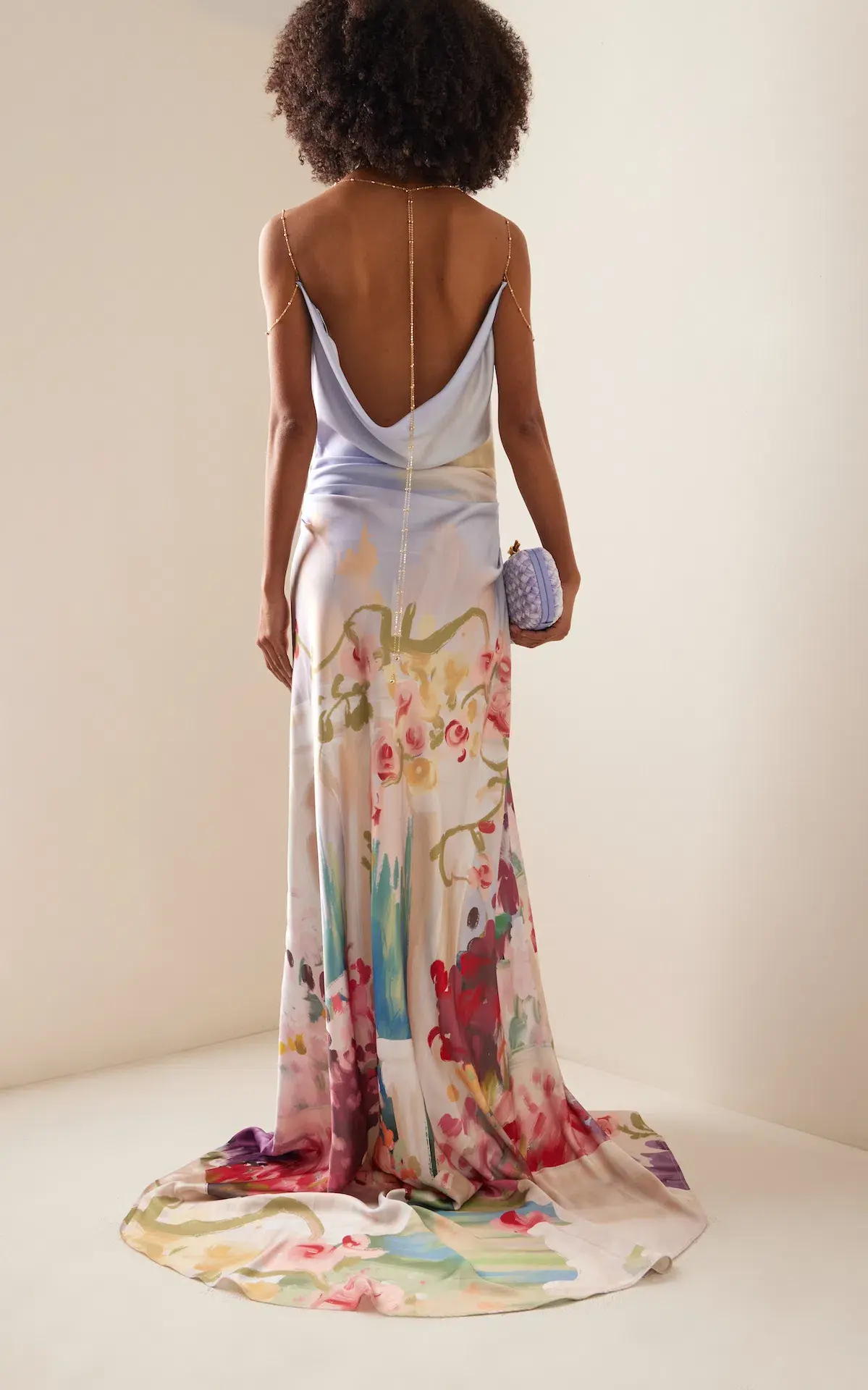 Leo Lin Imogen Gown Jardin Print Multi Size 8 - Image 3