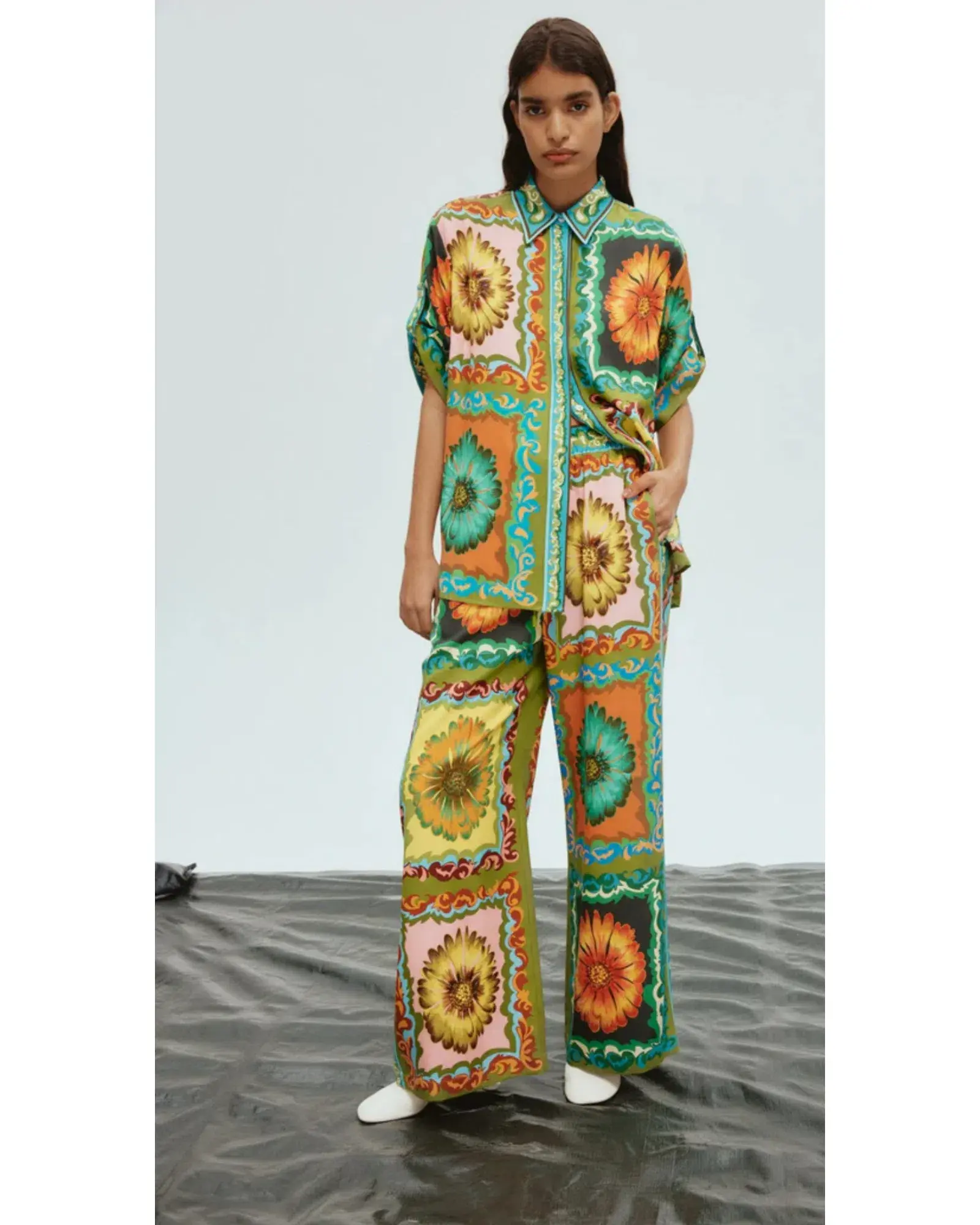 Alemais Disco Daisy Shirt Size 14 and Pants Set Multi Size 16 - Image 1