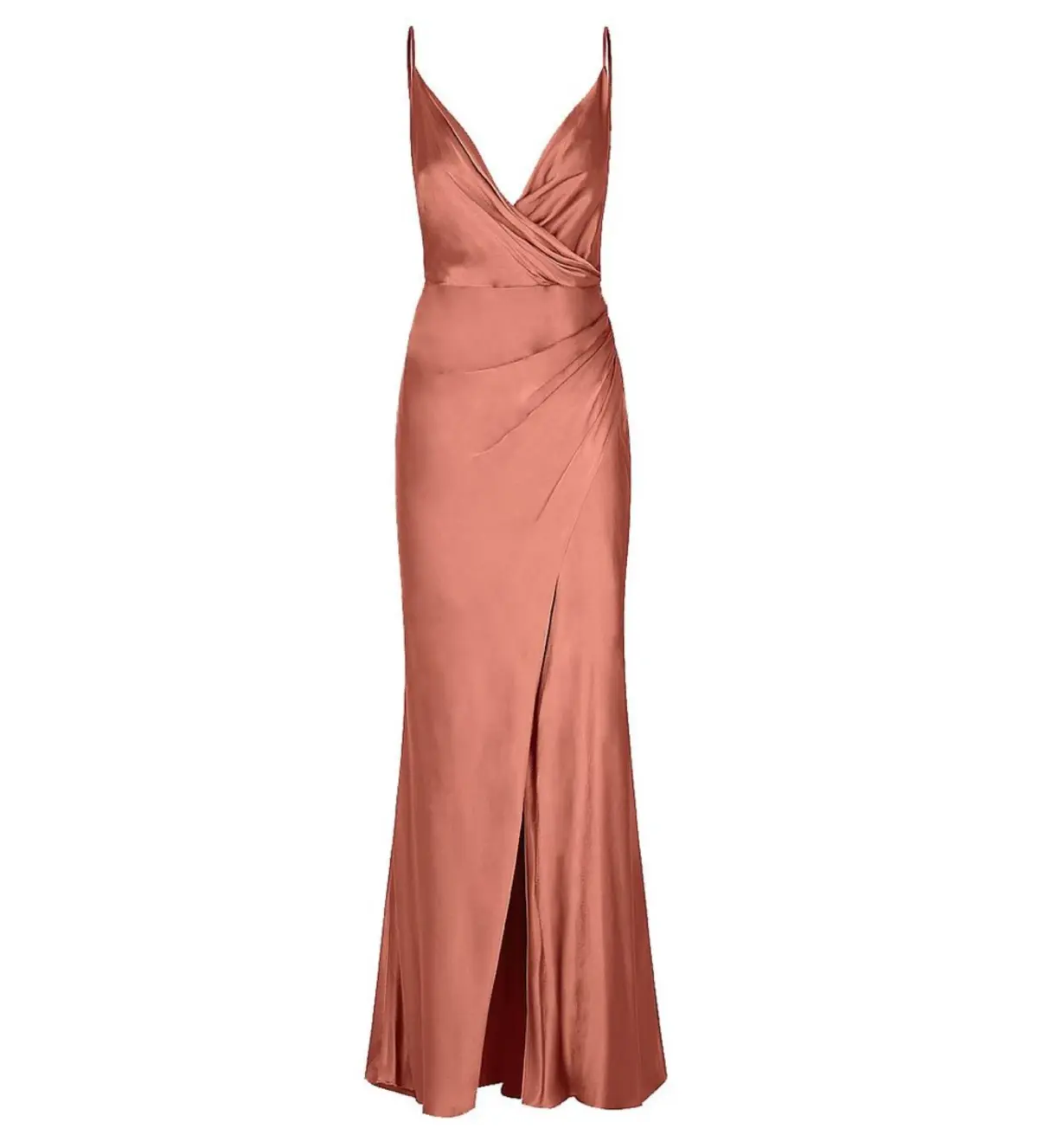 Shona Joy La Lune Cross Draped Maxi Dress Terracotta Size 10 - Image 6