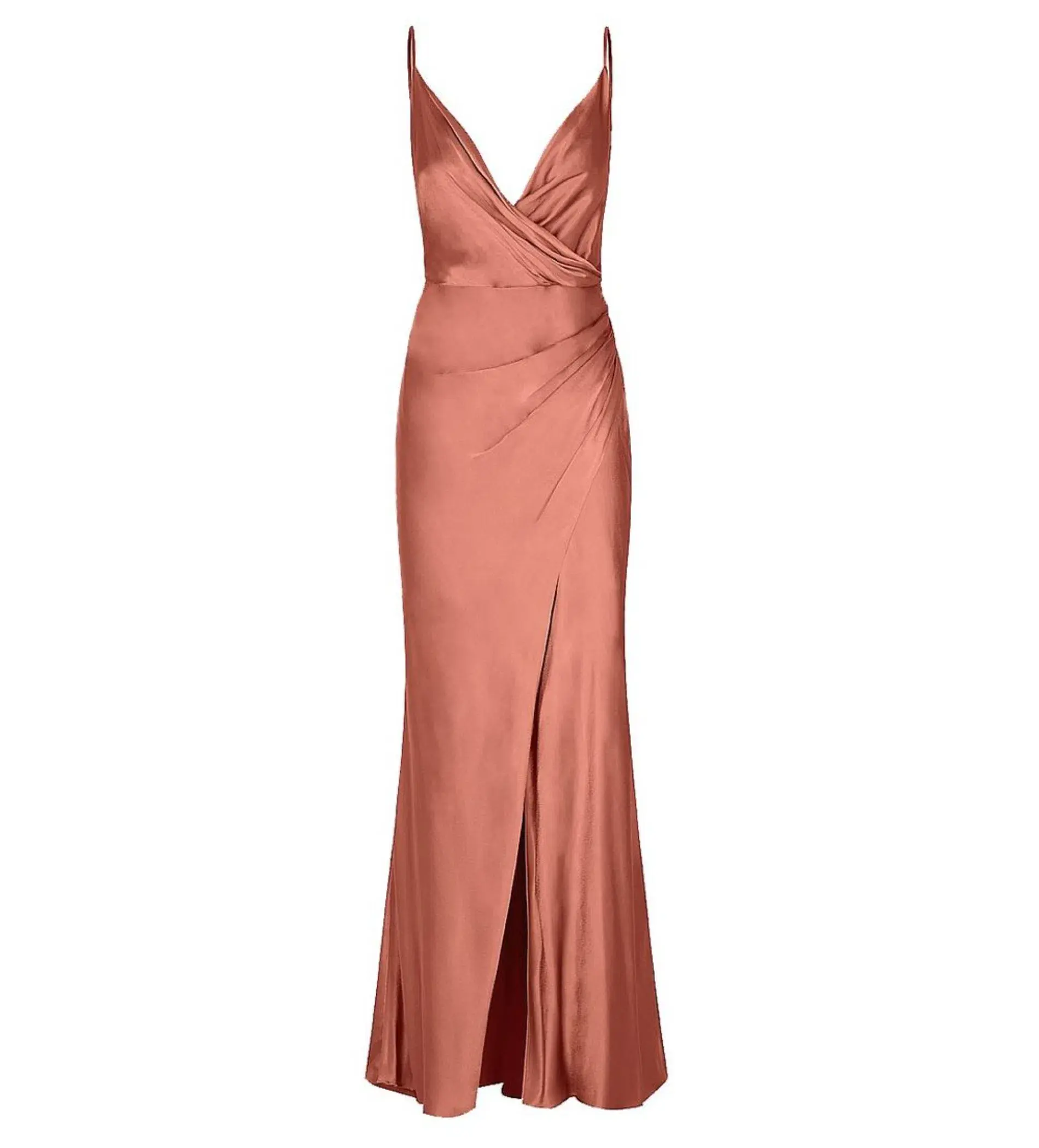 Shona Joy La Lune Cross Draped Maxi Dress Terracotta Size 10 - Image 6