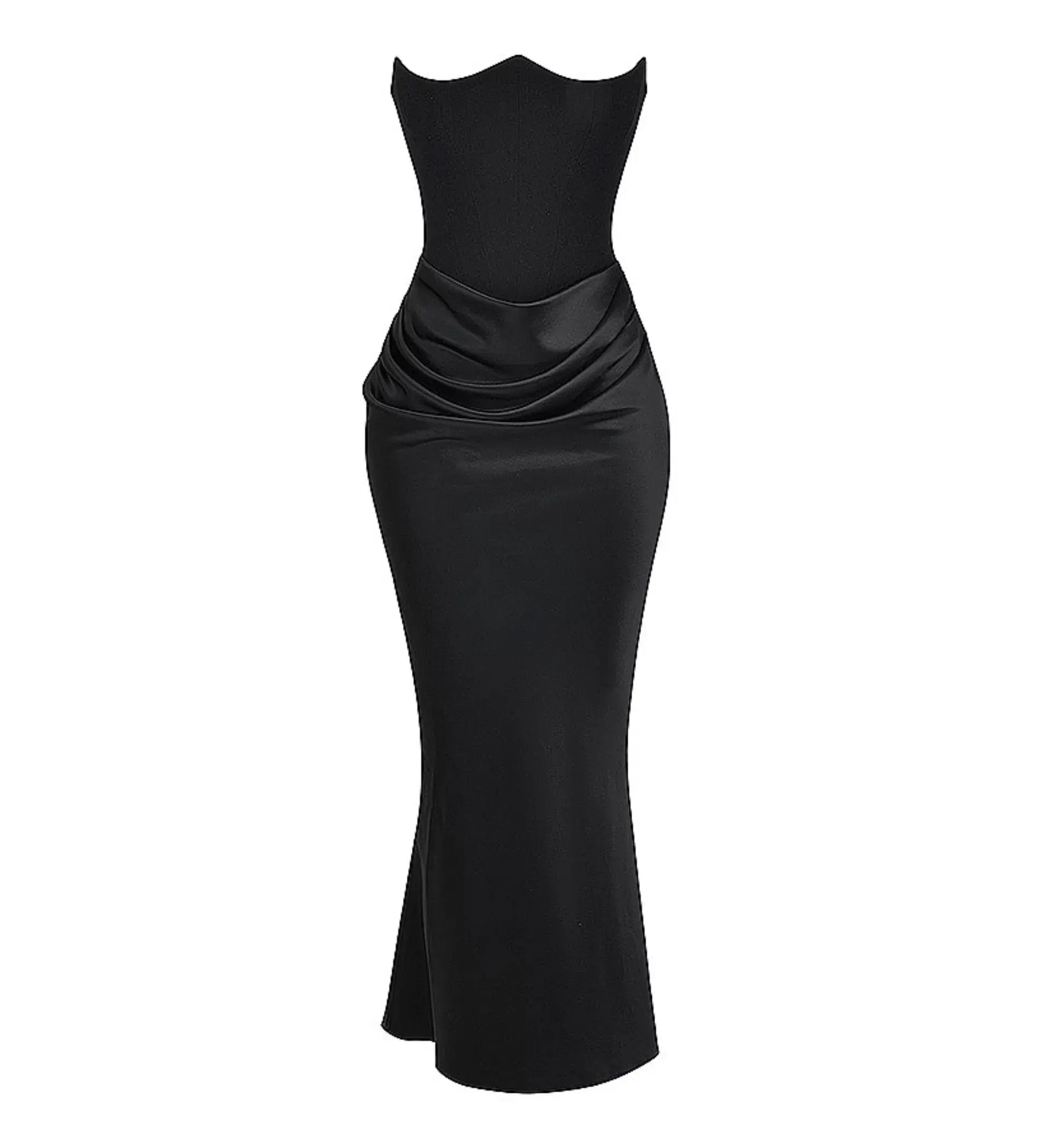House of CB Persephone Strapless Corset Maxi Dress Black Size 12/L - Image 4