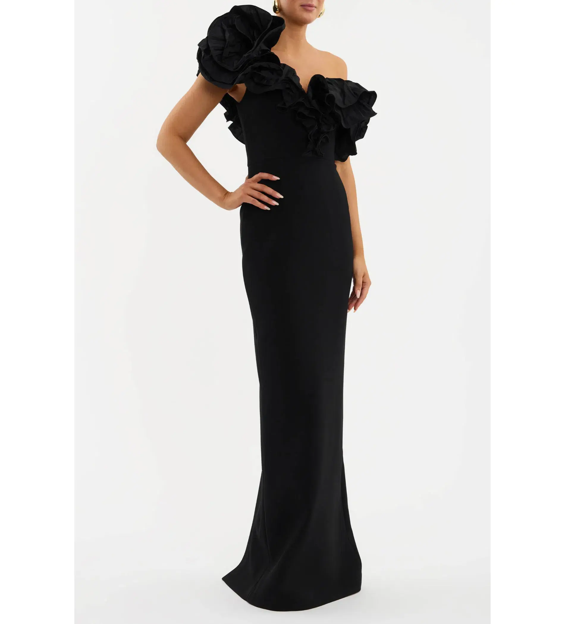 Rebecca Vallance Ella Gown Black Size 6 - Image 2