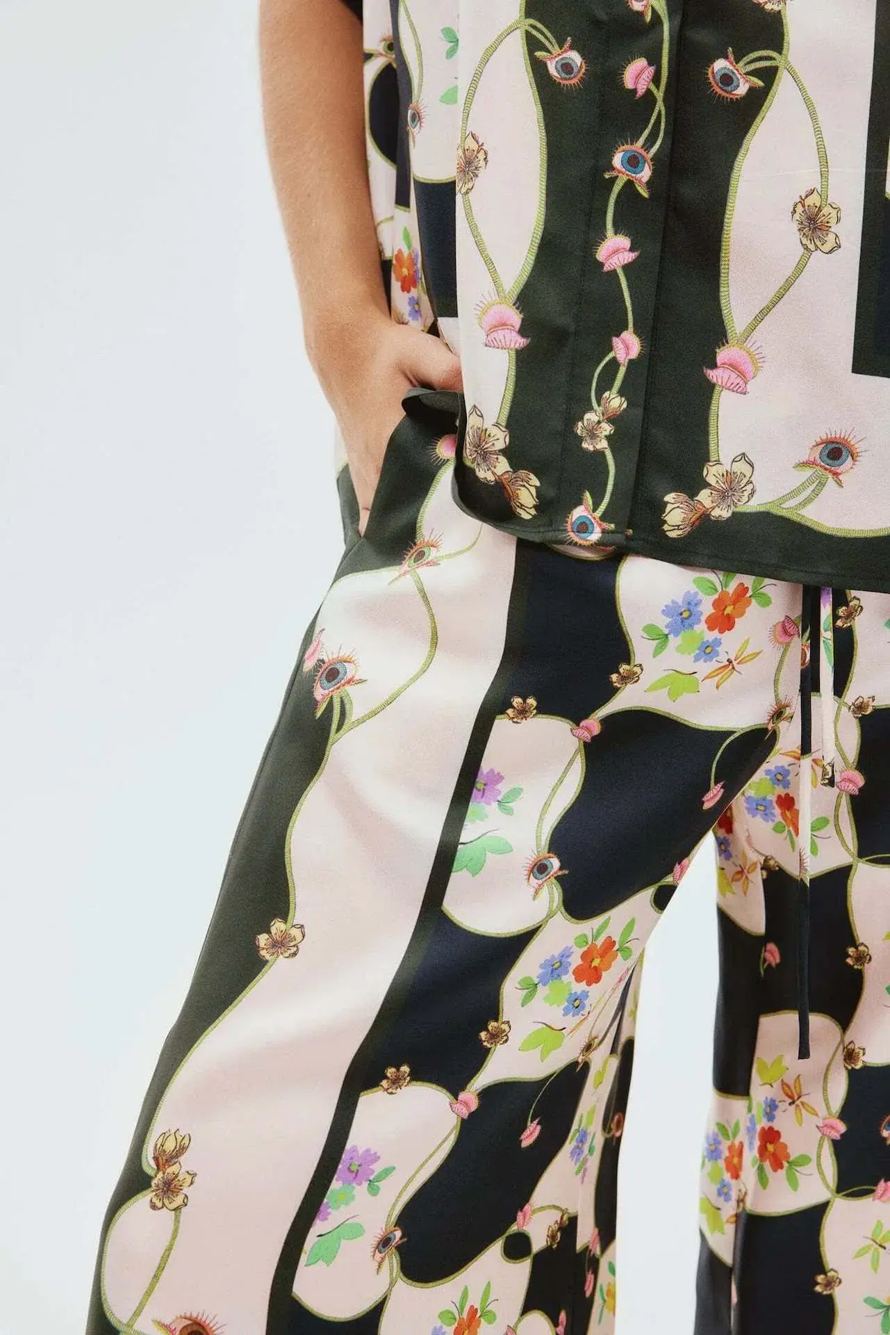 Alemais Venus Shirt and Pants Set Multi Floral Size 14 - Image 5