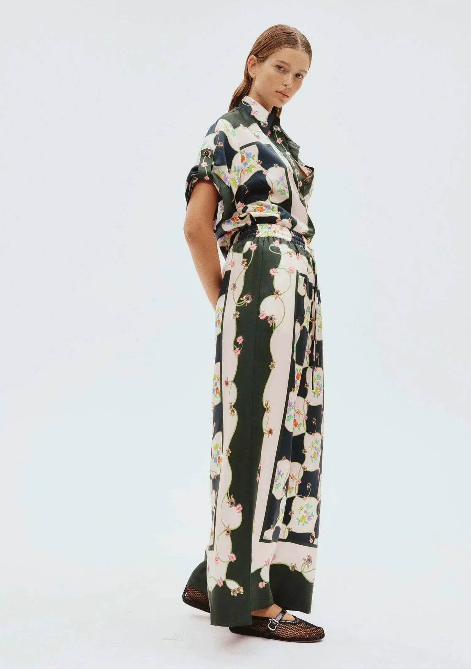 Alemais Venus Shirt and Pants Set Multi Floral Size 14 - Image 2