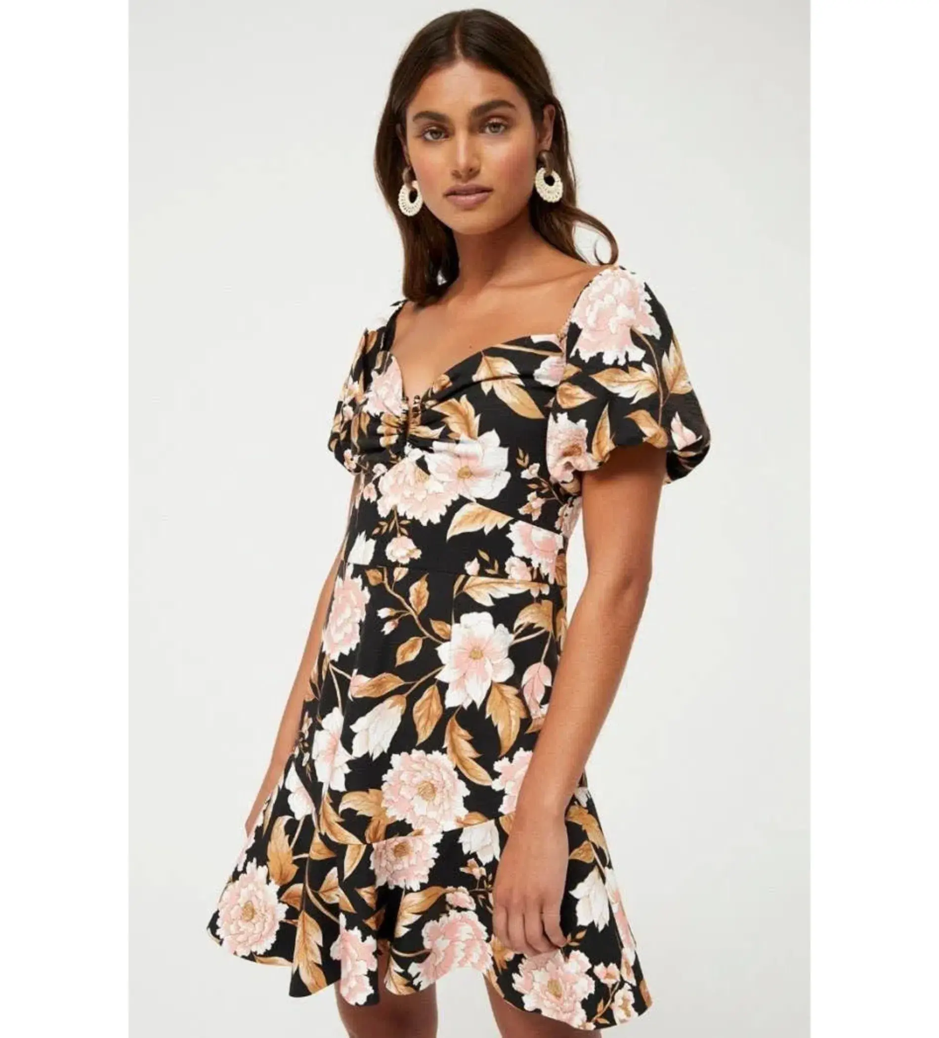 Sheike Trudy Floral Mini Dress Multi Floral Size 10 - Image 3
