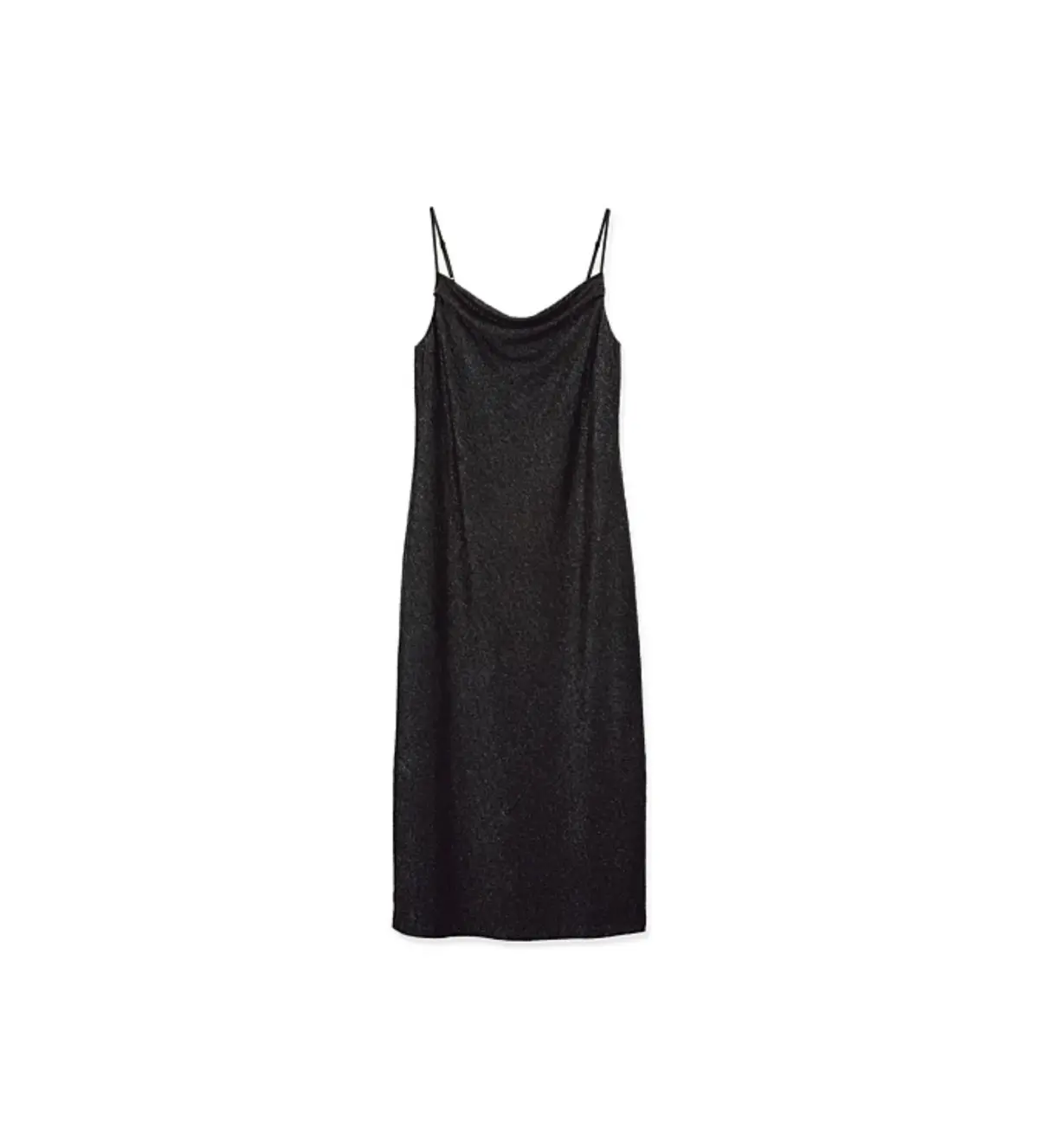 Country Road Metallic Slip Midi Dress Black Size 8/XS - Image 5