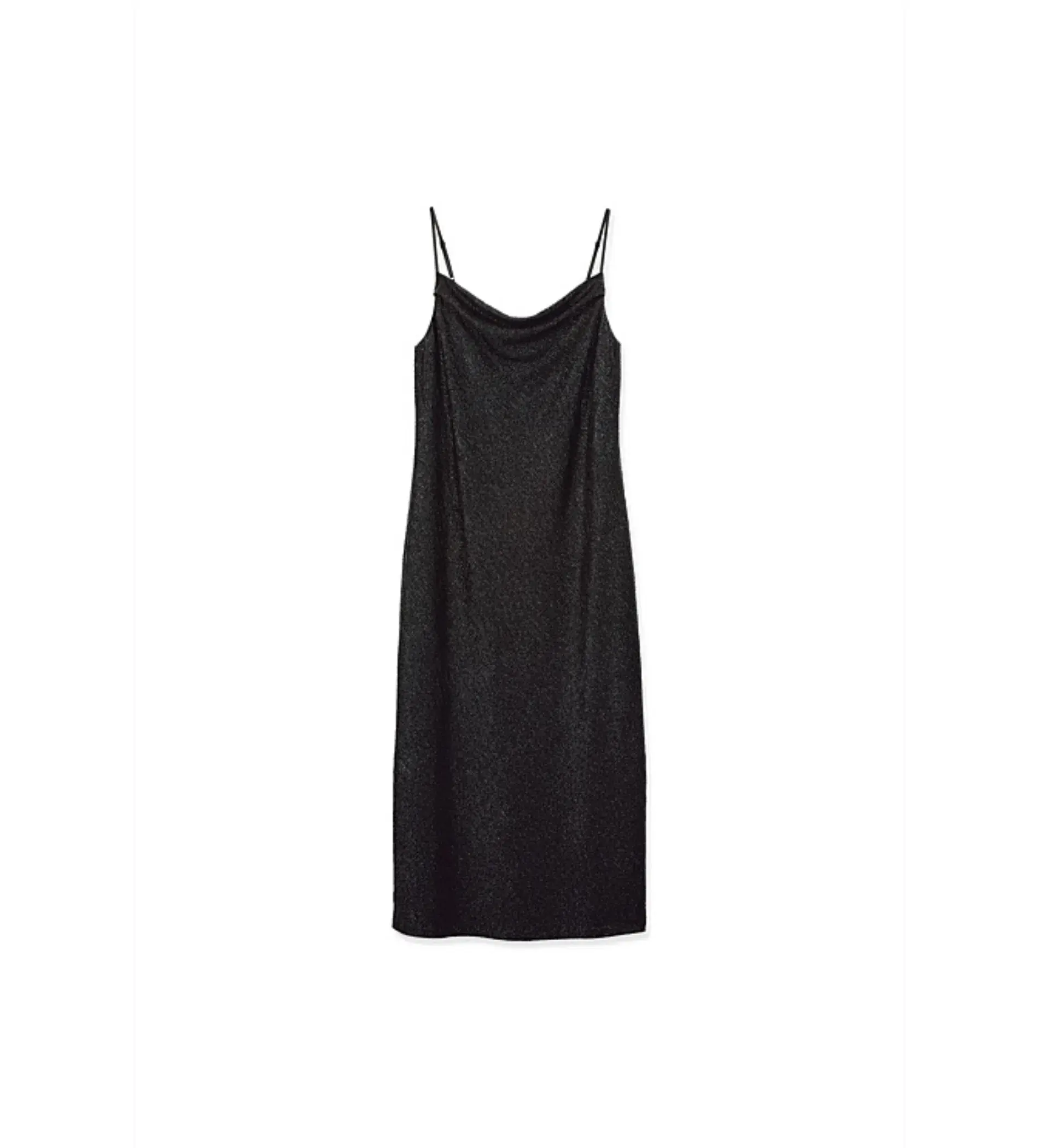 Country Road Metallic Slip Midi Dress Black Size 8/XS - Image 5