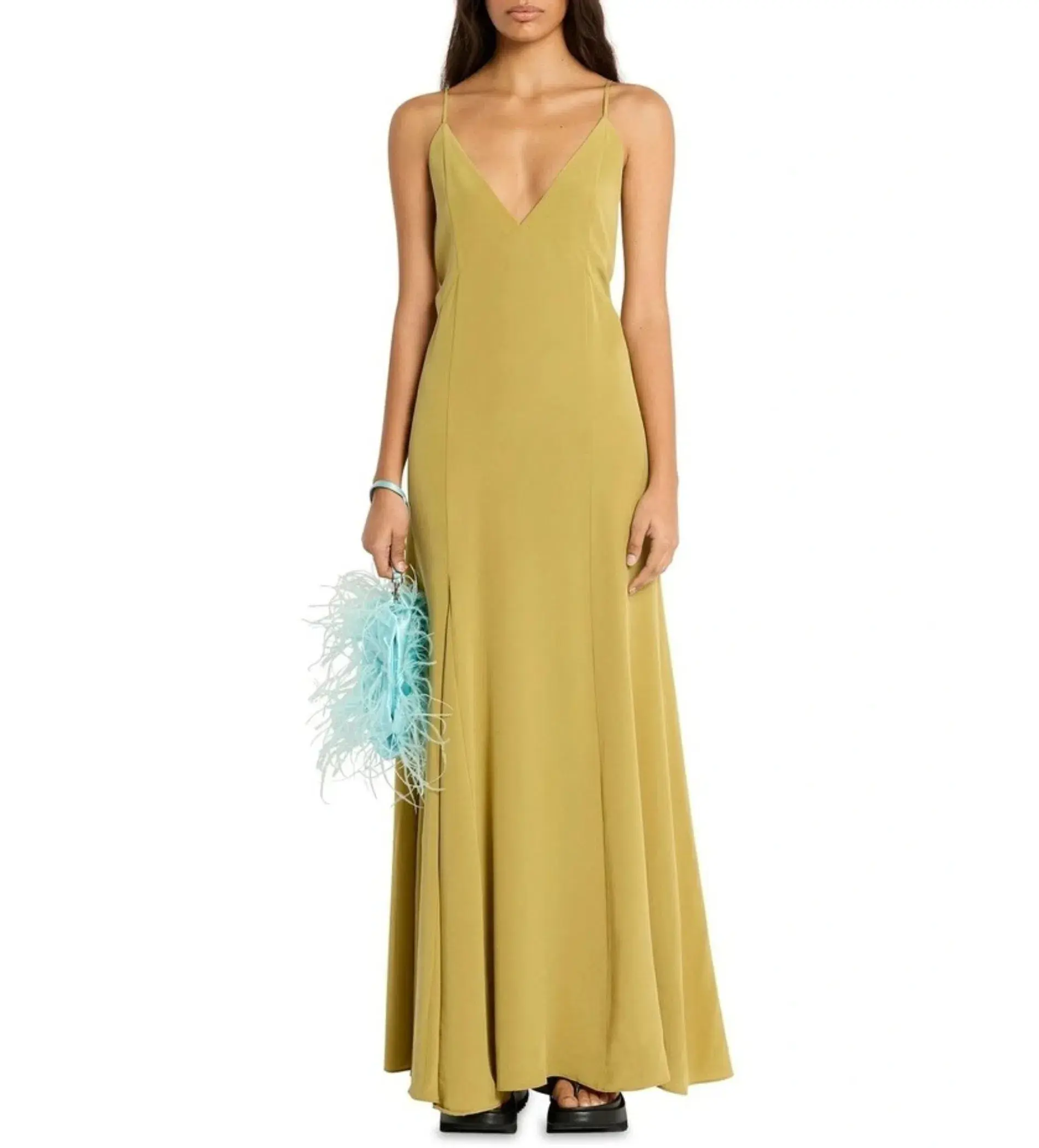 Sass & Bide Atoms Silk Maxi Dress in Prairie Yellow Size 6 - Image 1