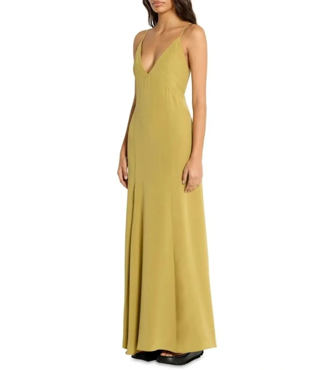 Sass & Bide Atoms Silk Maxi Dress in Prairie Yellow Size 6 for rent on The Volte - main image