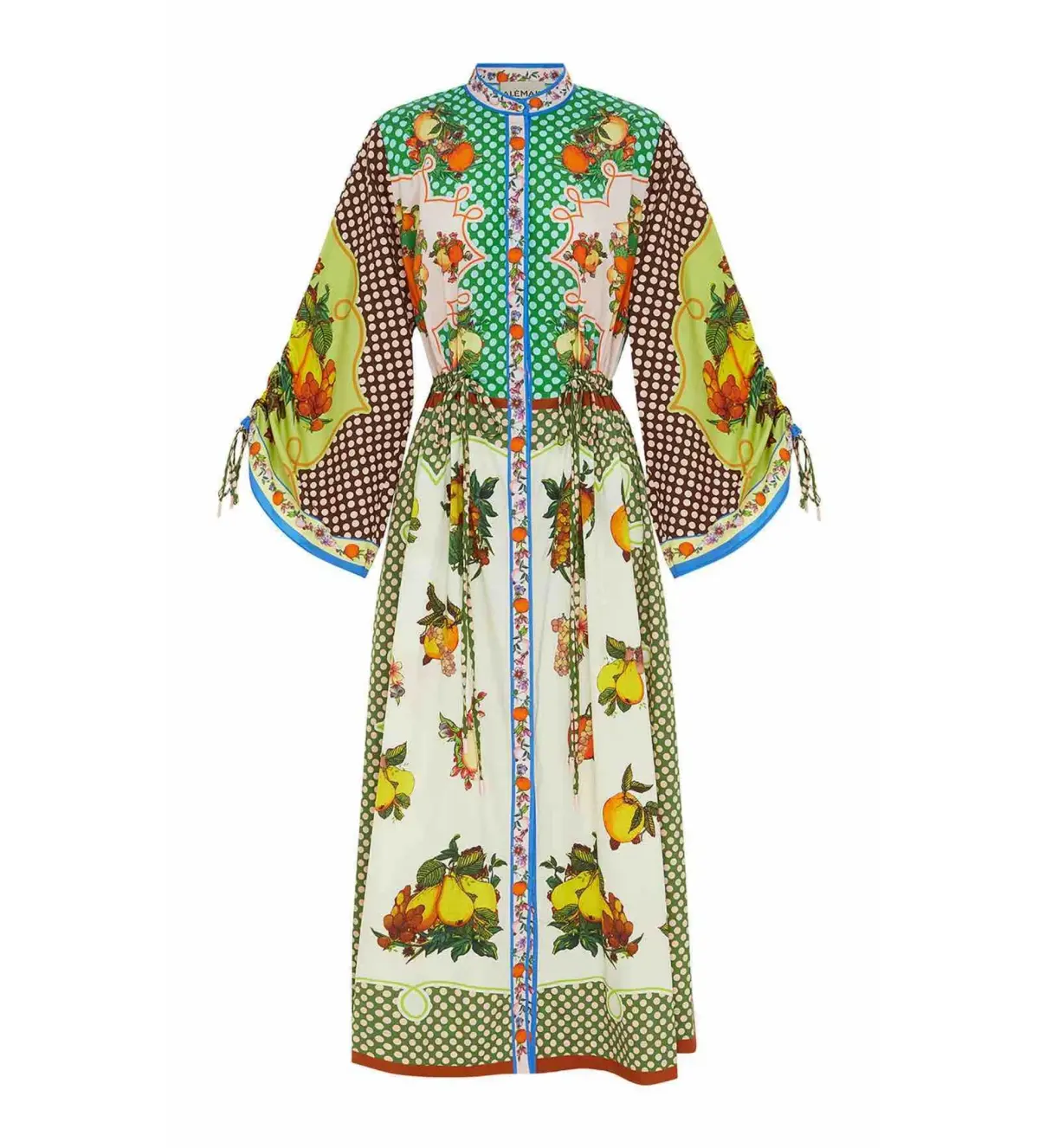 Alemais Lemonis Midi Shirtdress Multi Print Size 12 - Image 5