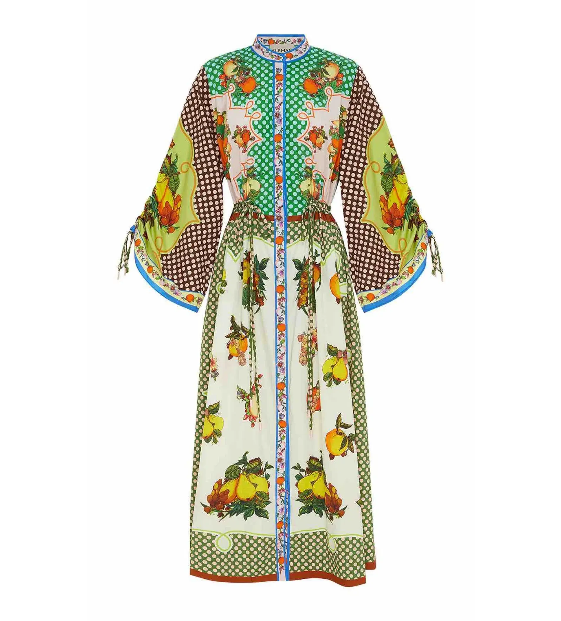 Alemais Lemonis Midi Shirtdress Multi Print Size 12 - Image 5